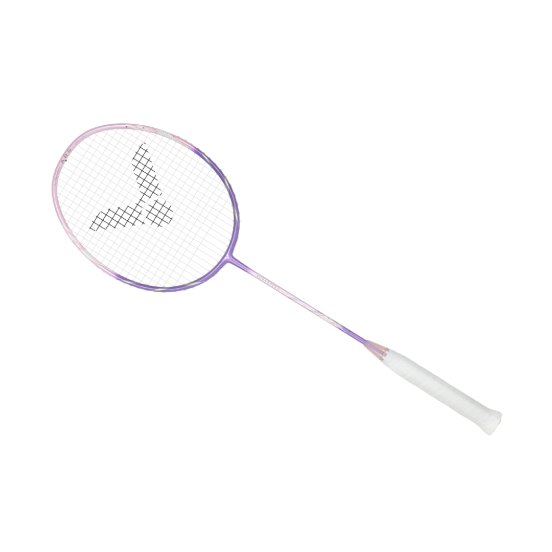 Victor Auraspeed 90F Unstrung Badminton Racket - Medium Purple | Lightweight Carbon Fiber Badminton Racquet for Advanced Players | Perfect for Tournaments & Training Sessions