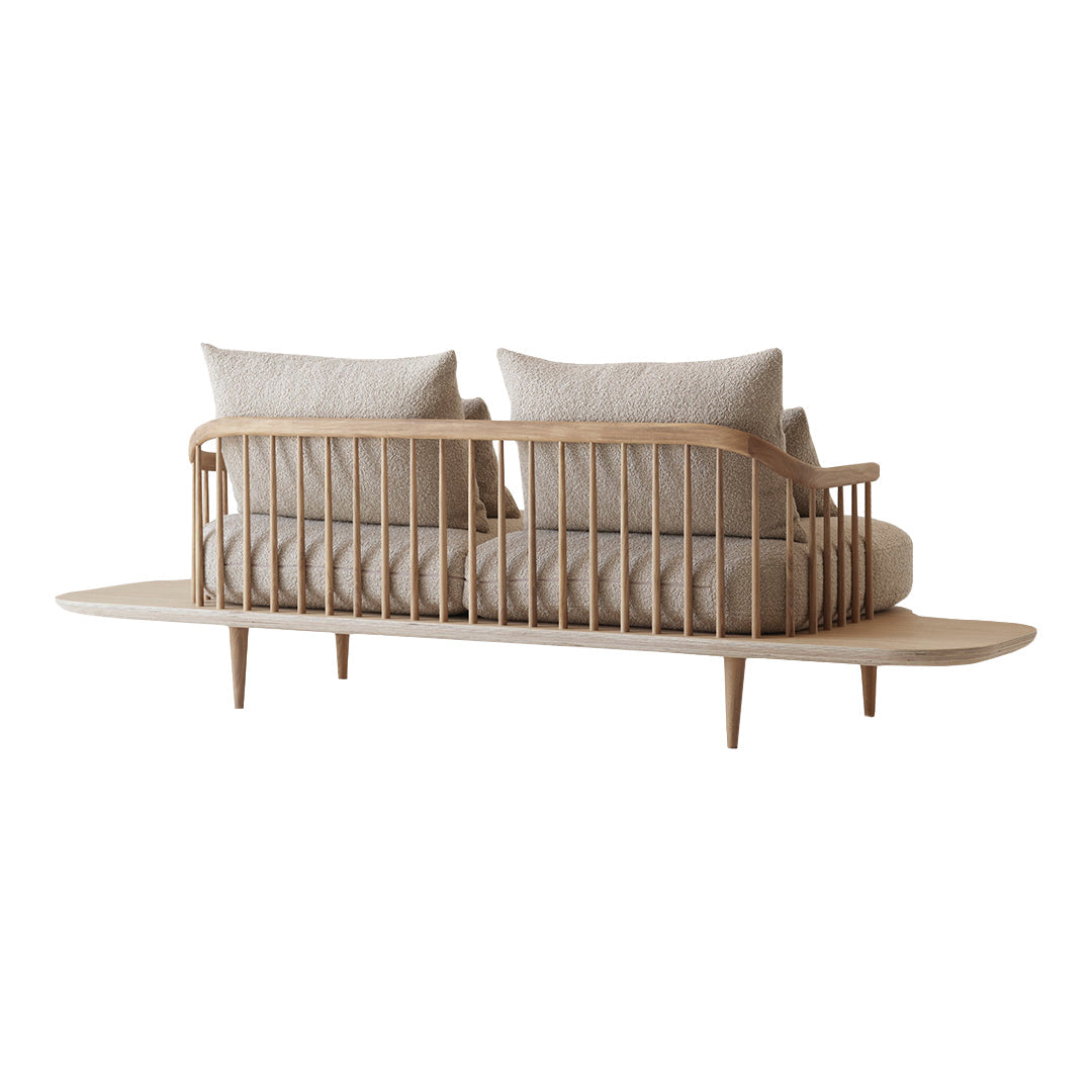 FLY SC3 2-Seater Sofa with Side Tables - Modern Living Room Furniture for Small Spaces | Perfect for Apartments, Condos & Cozy Home Decor