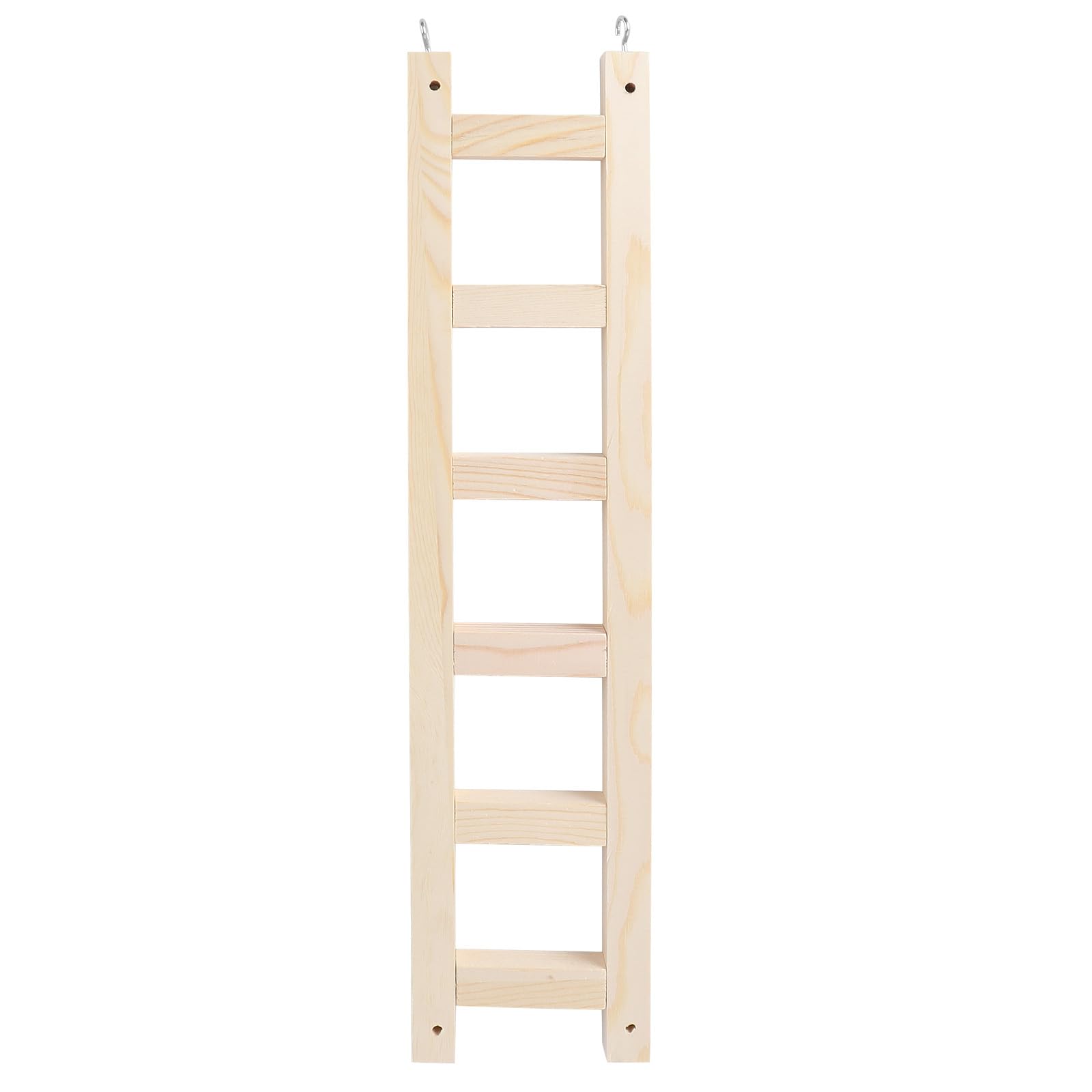 FRCOLOR Wooden Bird Cage Ladder - Parrot Climbing Bridge, Grind Stick & Swing for Small Birds - Hamster Accessories - Perfect for Parrot Play, Exercise & Cage Enrichment