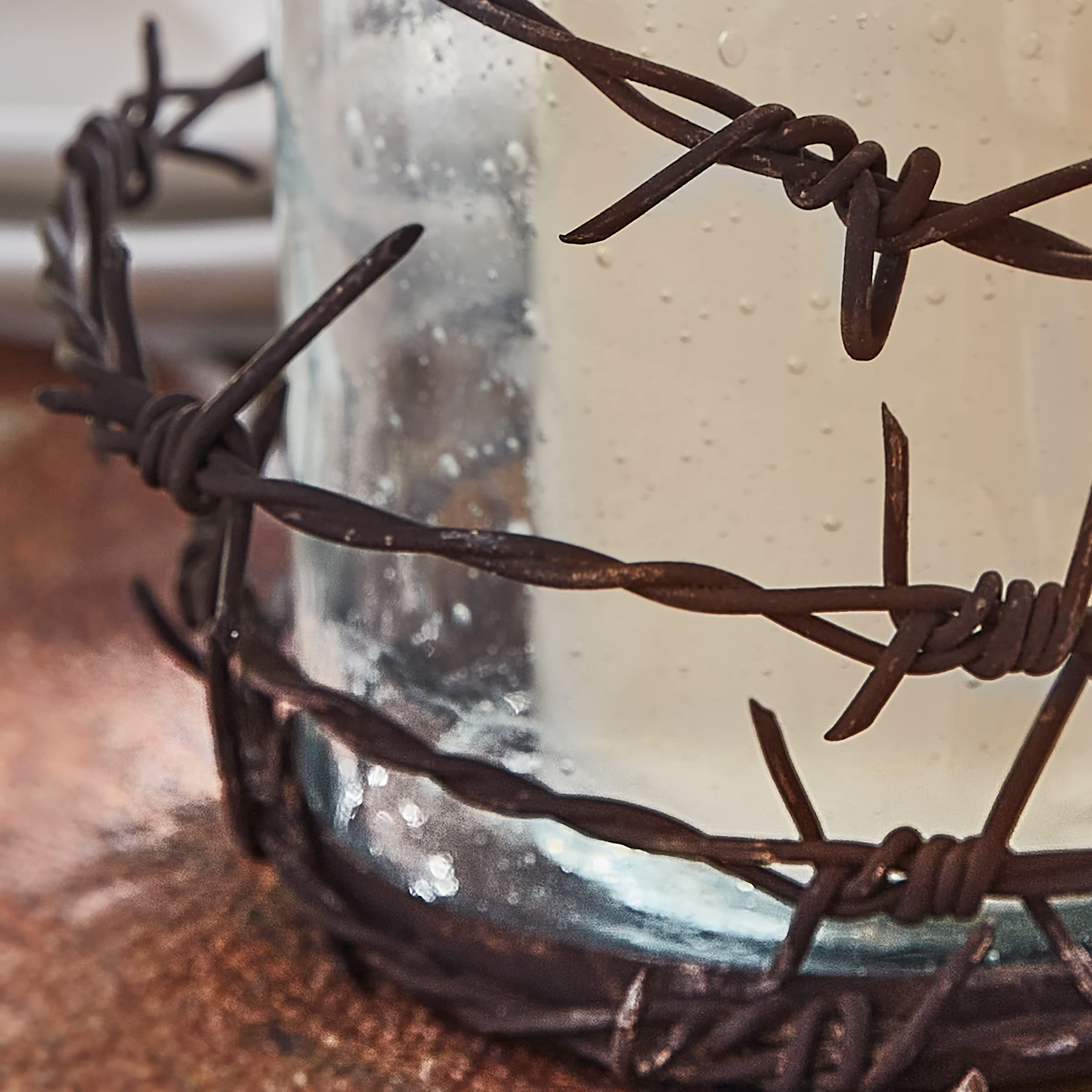 Park Designs Barbed Wire Pillar Holder - Rustic Home Decor for Candles, Vases & Floral Arrangements | Perfect for Weddings, Farmhouse & Western Themed Events