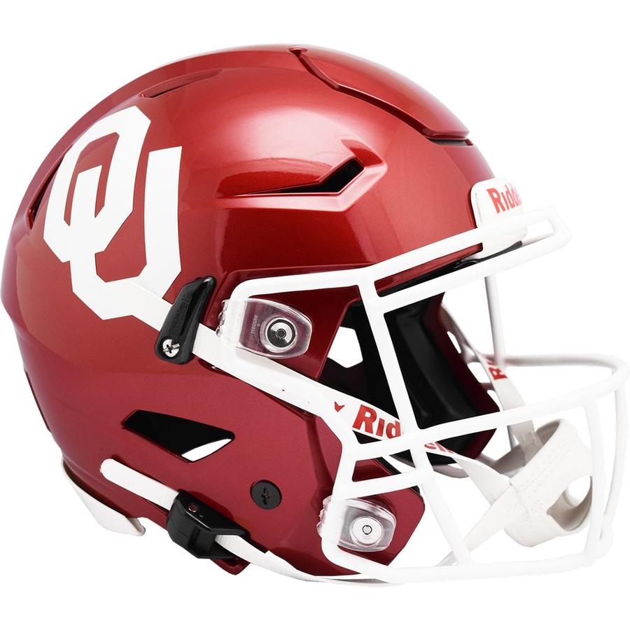 Oklahoma Sooners SpeedFlex Authentic Football Helmet - NCAA College Team Sports Gear for Fans & Players - Perfect for Game Day, Collecting, and Display