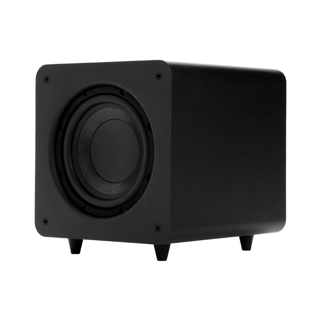 Polk Audio PSW111 Compact Powered Subwoofer - 8-Inch Home Theater Bass Speaker with Built-in Amplifier | Perfect for Movies, Music & Gaming