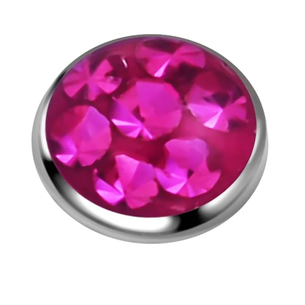 Premium Surgical Steel Crystal Stone Body Jewelry - Belly Rings, Nose Studs & Cartilage Earrings for Women & Men - Perfect for Piercings, Parties & Everyday Wear
