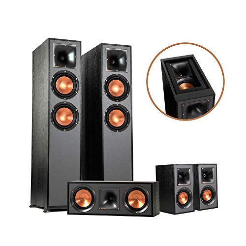 Klipsch Reference Dolby Atmos 5.0.2 Channel Home Theater Speaker System - Immersive Surround Sound for Movies & Music | Perfect for Living Room & Home Theater Setup