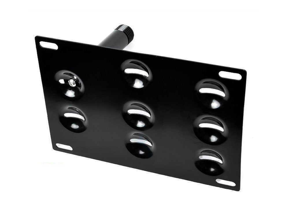 Hyundai Veloster Front Bumper Tow Hook License Plate Mounting Bracket Holder - Durable & Easy Installation for Custom Car Styling (Perfect for Car Shows, Off-Roading & Street Legal Compliance)