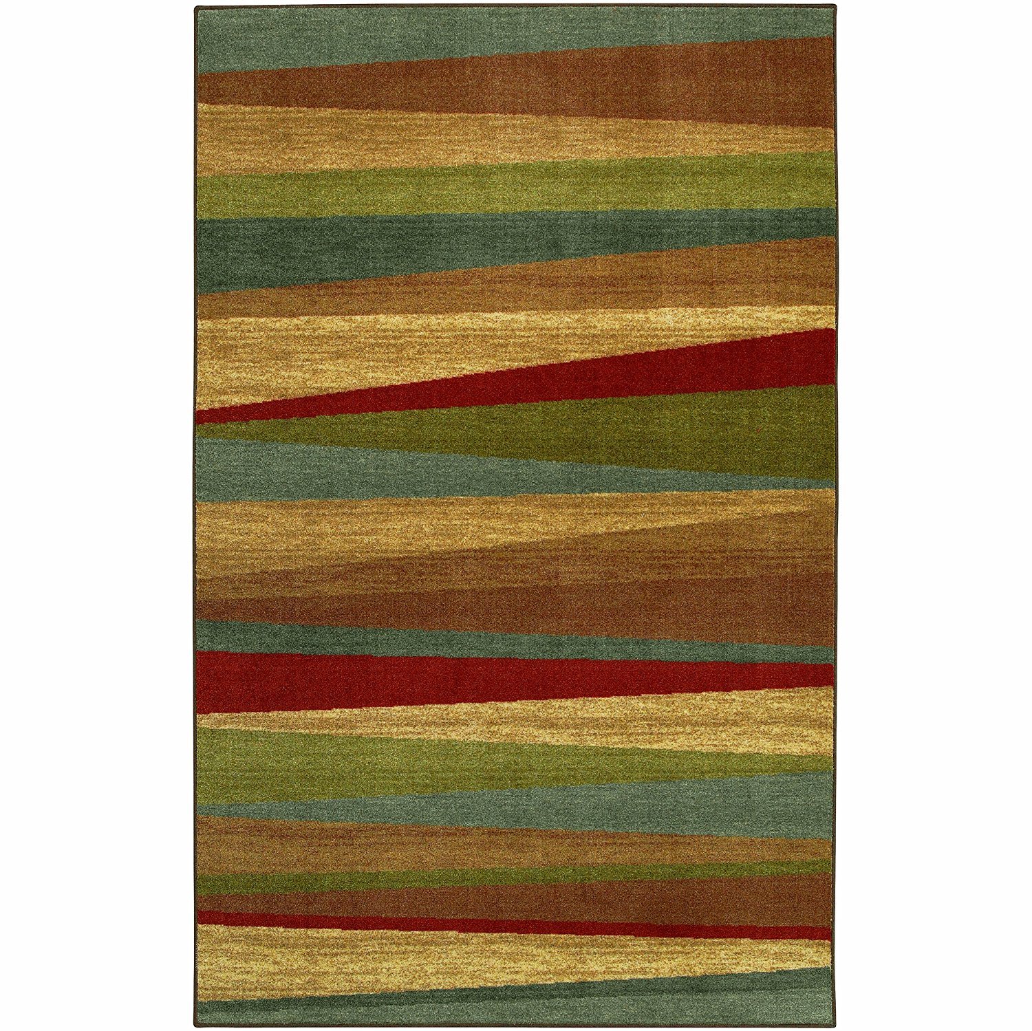 Mohawk Home Mayan Sunset Stripe 5' x 8' Area Rug in Tan - Soft Non-Slip Living Room Rug, Dining Room Carpet, Office Decor - Perfect for Home, Bedroom & High Traffic Areas