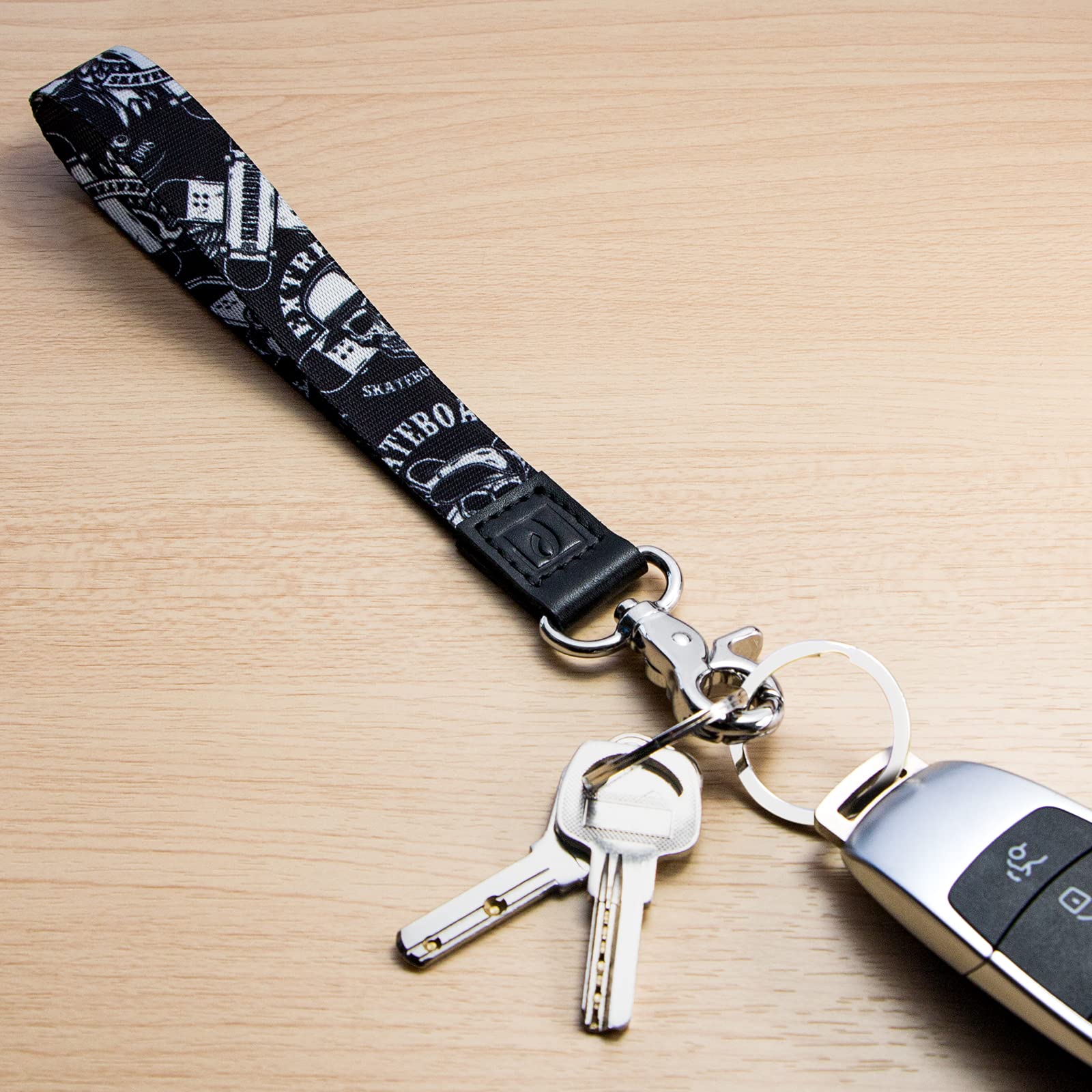 Secure Wrist Lanyard Keychain for Keys & ID Badges - Adjustable Keychain Wristlet for Men & Women - Durable Wrist Strap for Office, Gym, Travel & Events (Small Size)