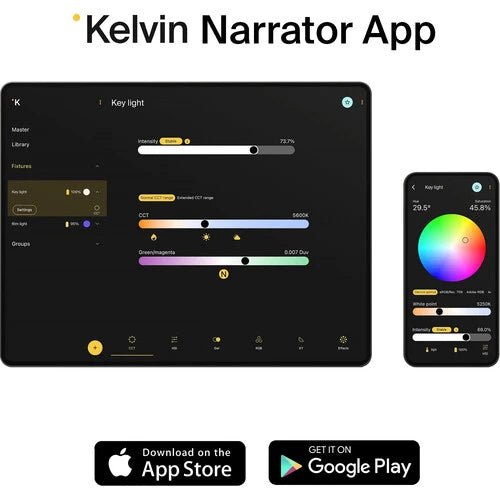 Kelvin Play Pro RGB LED Light Panel - Professional Studio Lighting for Photography, Videography & Streaming - Perfect for YouTube, TikTok & Live Broadcasts