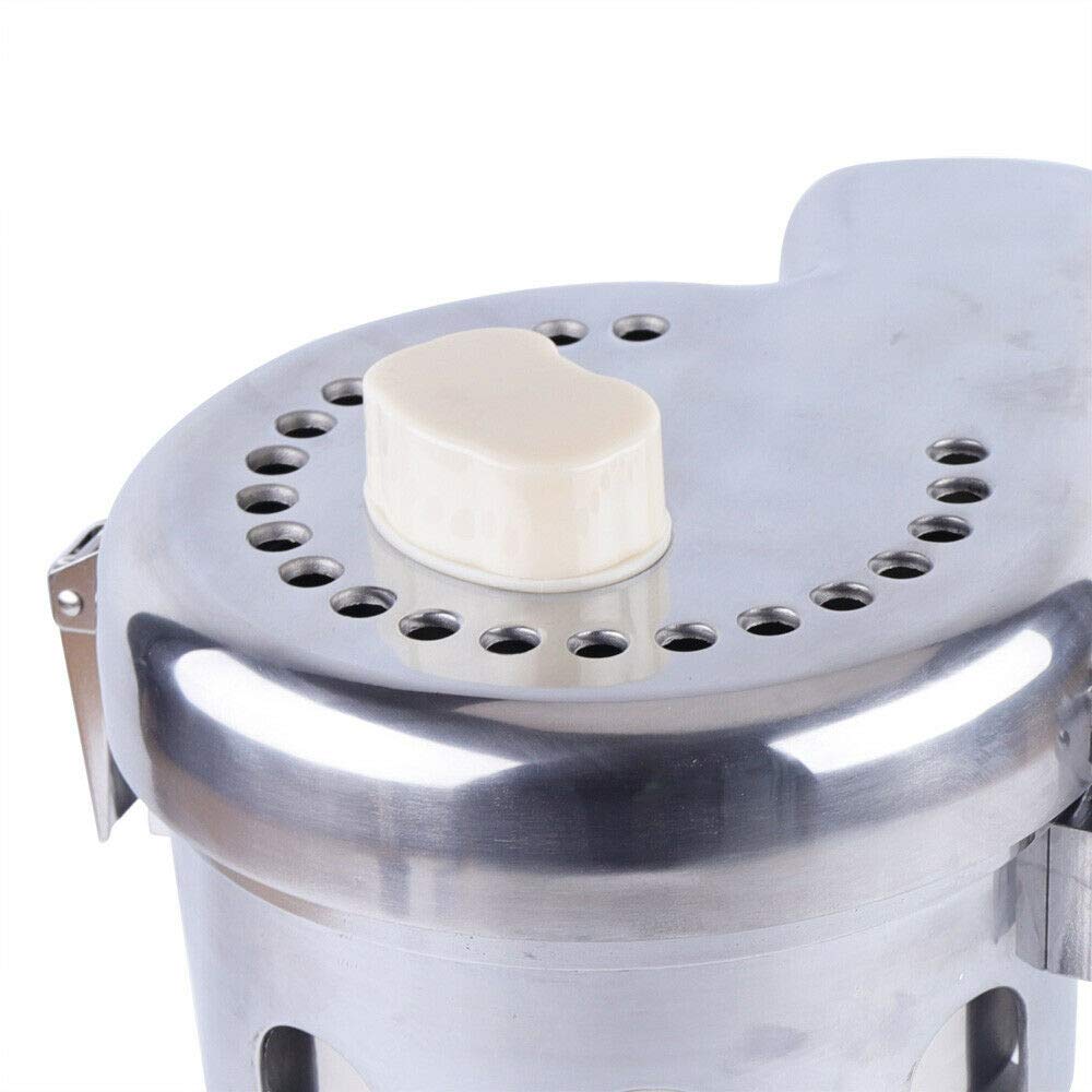 Stainless Steel Commercial Electric Juicer Machine 110V 370W - High Capacity 80-100kg/hr Fruit & Vegetable Extractor for Juice Bars, Restaurants & Healthy Home Use