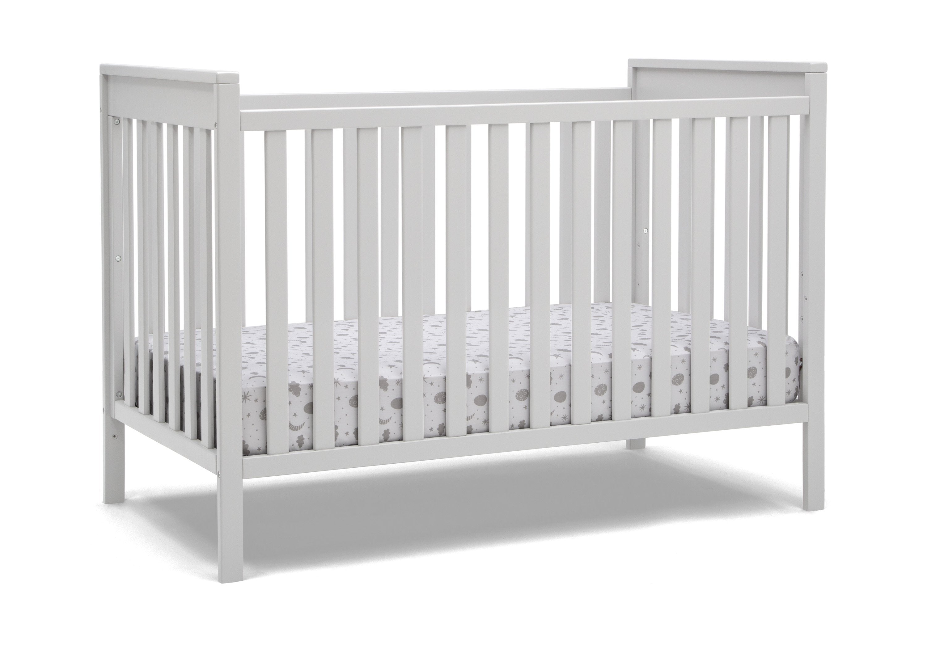 Mercer 6-in-1 Convertible Baby Crib with Toddler Rail - White Nursery Furniture for Newborn to Full Size Bed | Perfect for Nursery, Bedroom & Guest Room