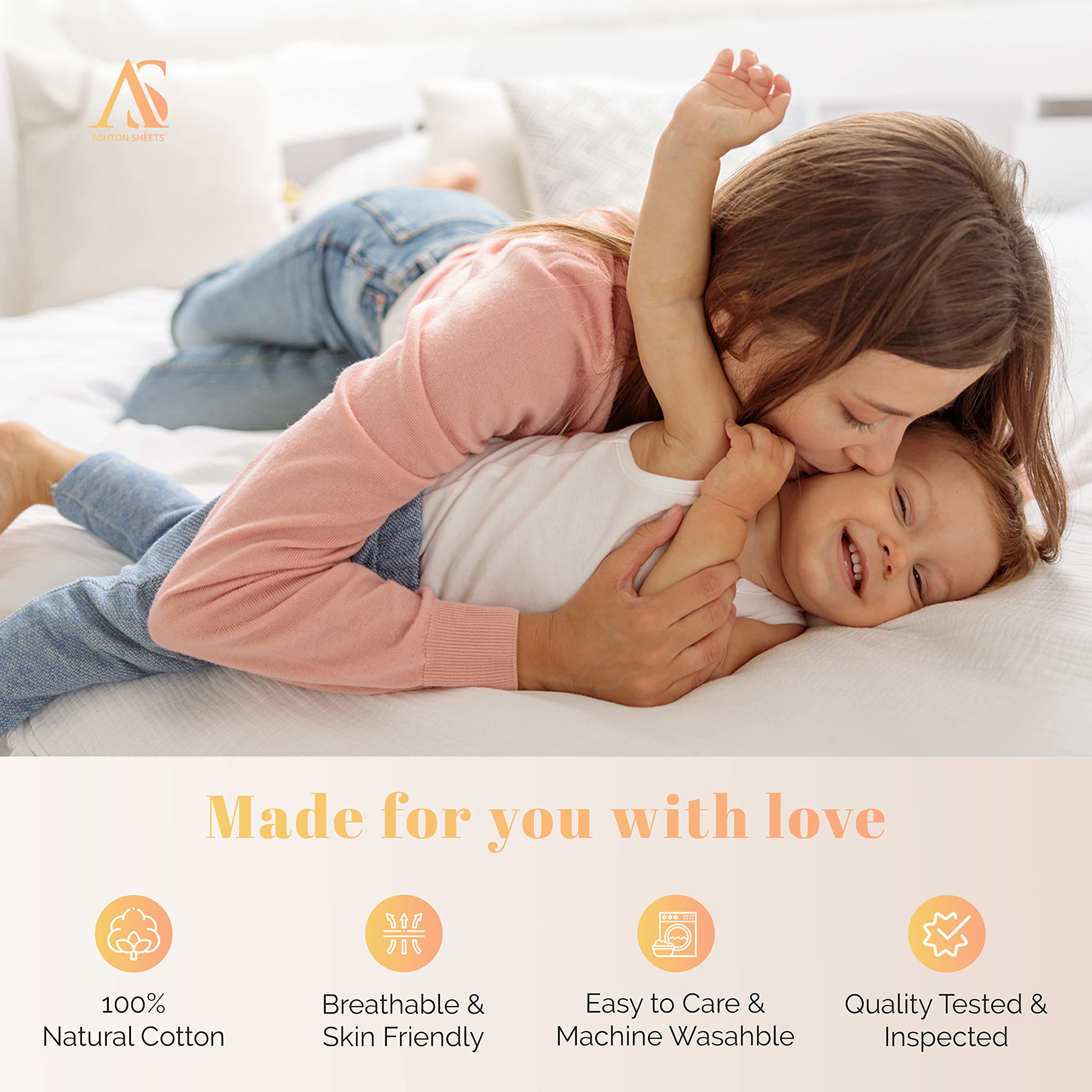 Premium 100% Egyptian Cotton Twin Sheets - 800 Thread Count 3-Piece Set with 16