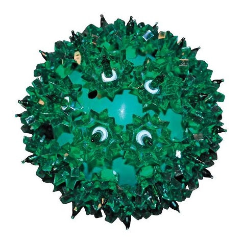 (Green) 6 inch Starlight Sphere lit with 50 Green lights