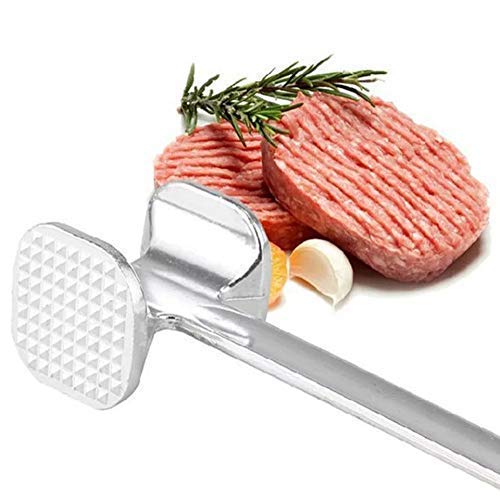 Premium Aluminum Meat Tenderizer Hammer - Professional Steak & Chicken Pounder for Beef, Poultry - Heavy Duty Kitchen Tool for Grilling, BBQ & Home Cooking Accessories
