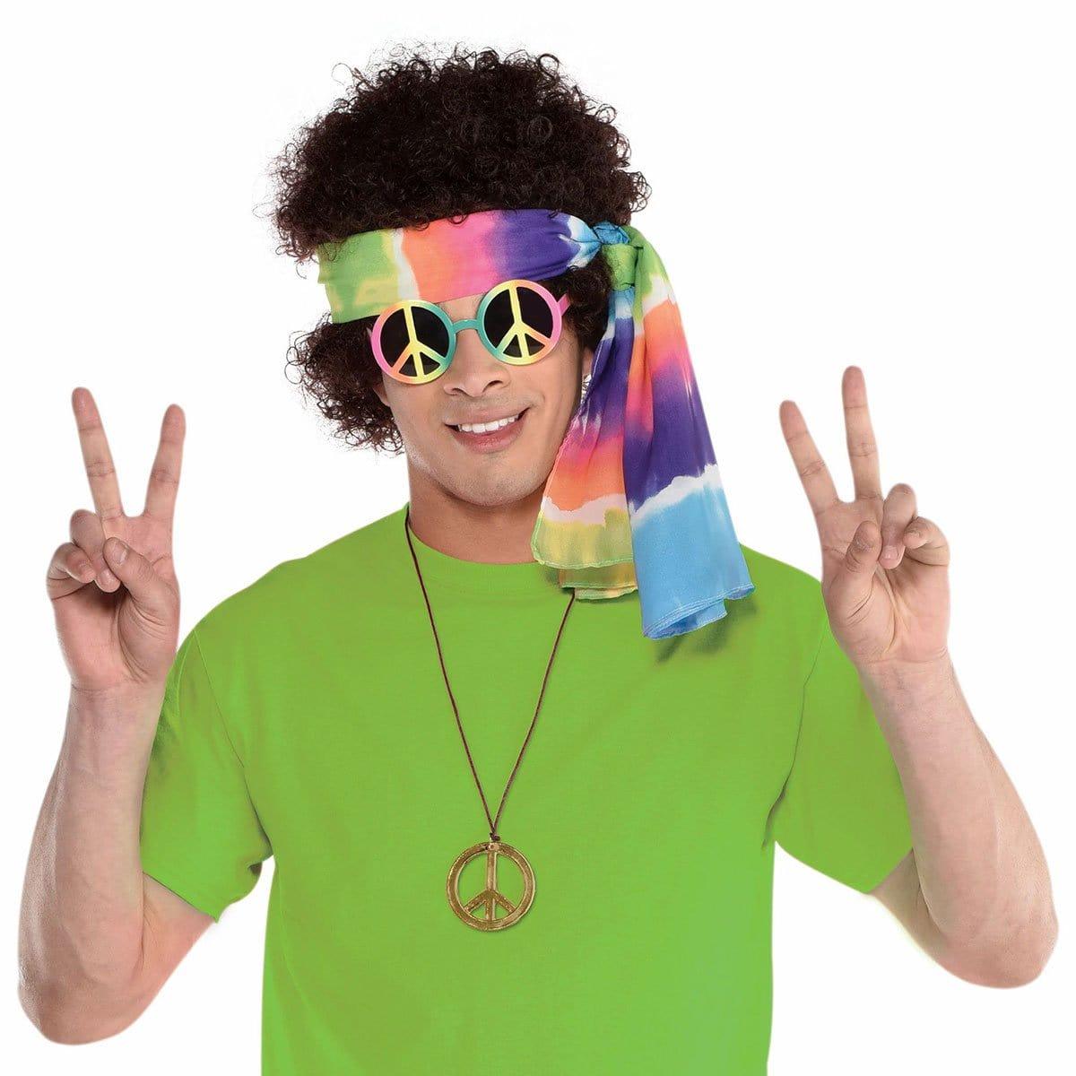 60's Hippie Costume Kit for Adults - Vintage 1960s Hippie Outfit with Accessories for Halloween, Theme Parties & Retro Dress-Up