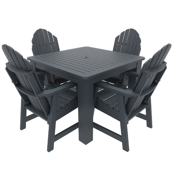Muskoka 5-Piece Square Bistro Dining Set - Outdoor Patio Furniture for Garden, Deck, and Backyard Dining