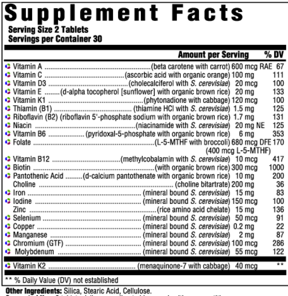 Innate Response Women's Multivitamin Supplement - Organic Whole Food Based with Essential Vitamins & Minerals for Daily Energy & Immune Support - Perfect for Active Women & Busy Moms