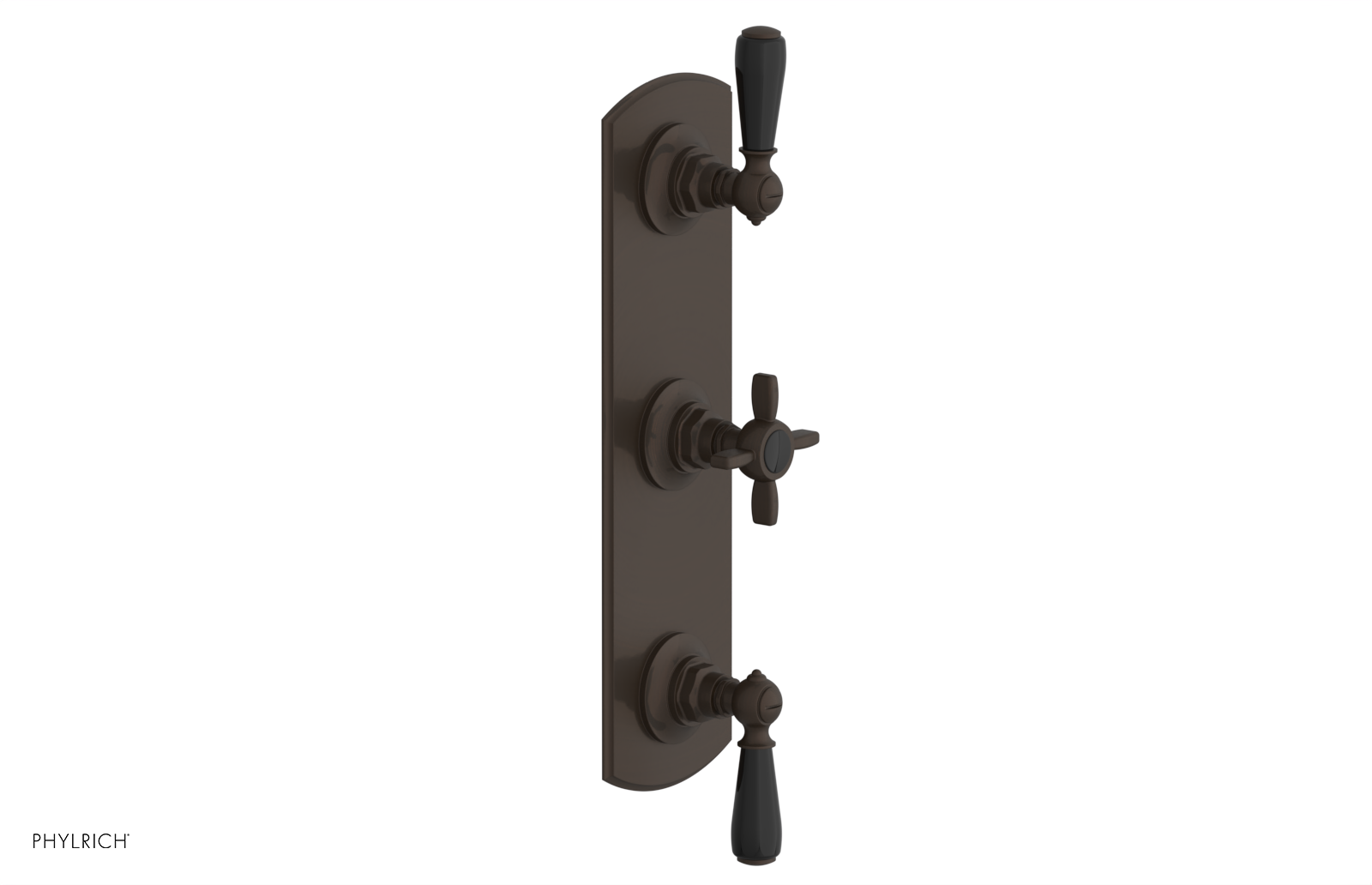 Jamestown Thermostatic Shower Valve with Dual Volume Control - Black Accents (Model 4-740) for Modern Bathroom & Spa Experience