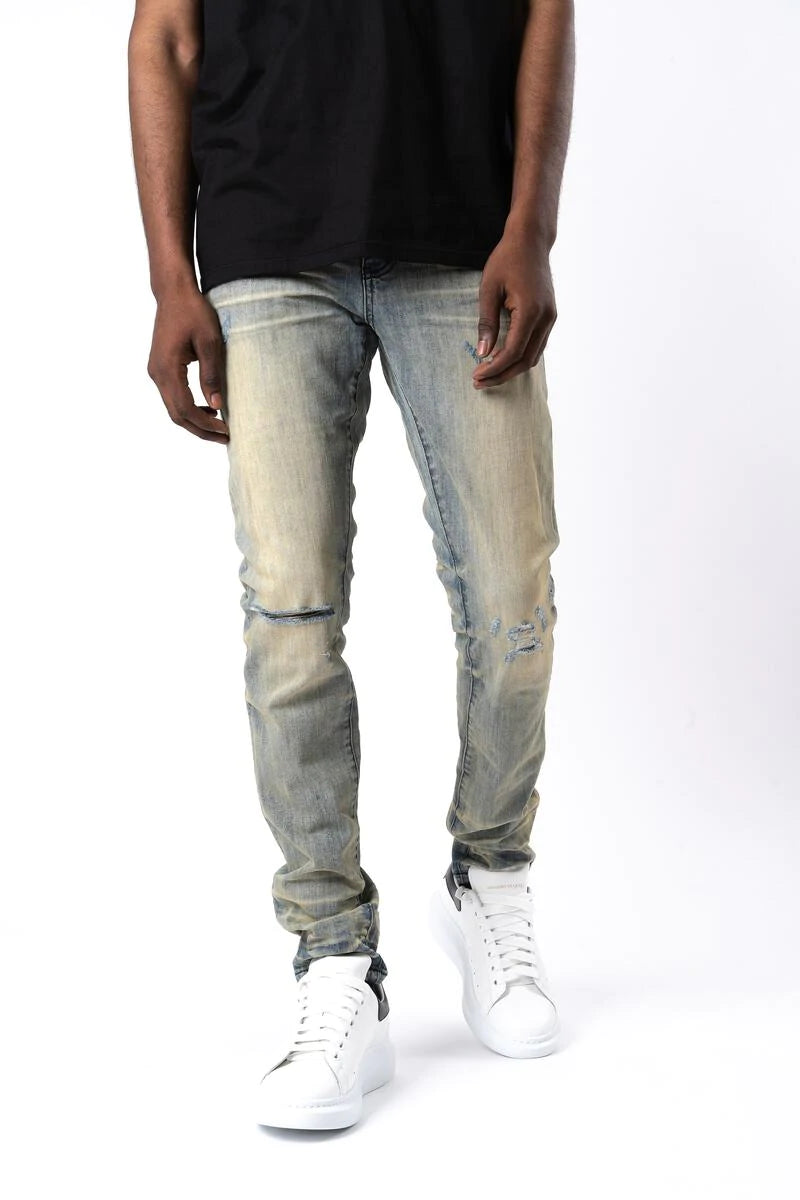 GFTD BARON TAN JEAN - Premium Slim Fit Stretch Denim Jeans for Men | Comfortable & Stylish Casual Wear for Everyday Outfits, Dating, and Office