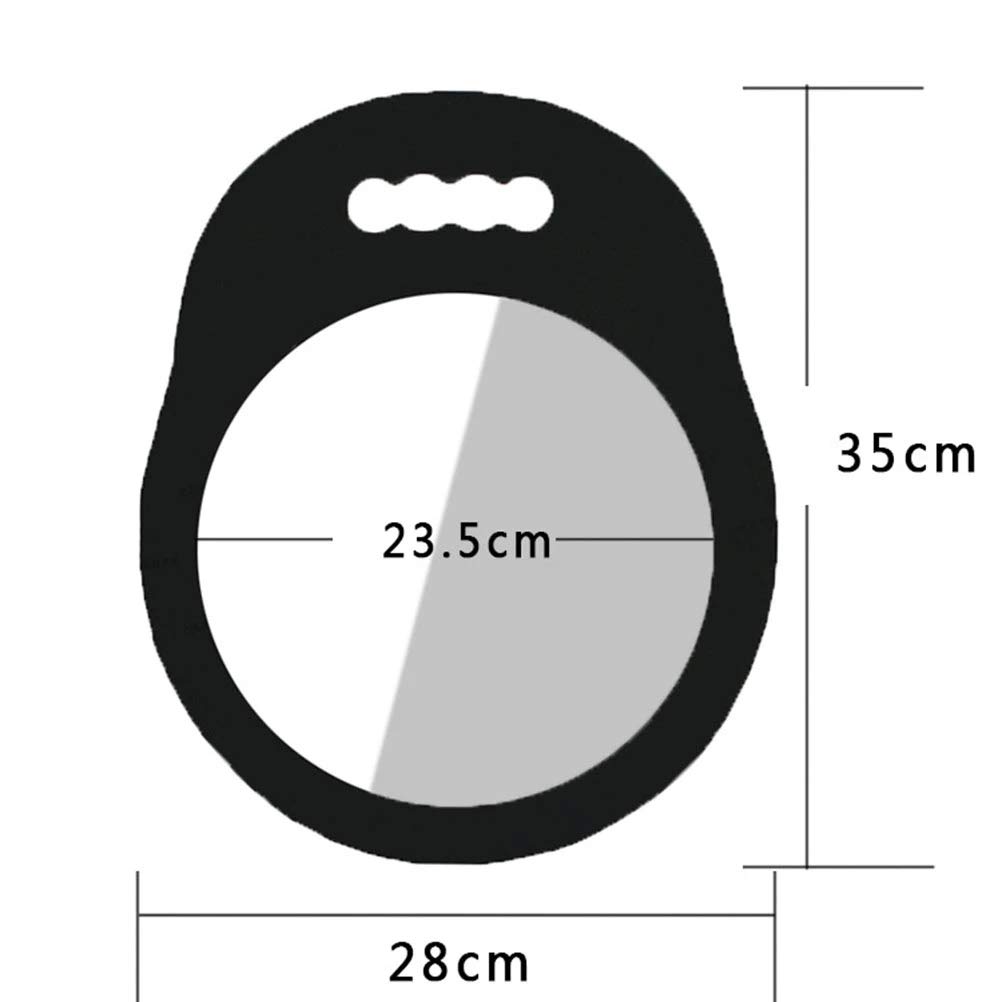 Lightweight Round Handheld Mirror with Foam Handle (13.74