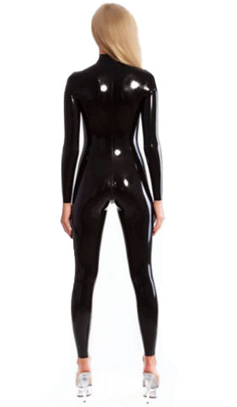 Latex Rubber Catsuit - Skinny Bikini Bodysuit with Back Zipper | Handmade Fetish Fashion for Clubwear & Halloween Costumes | Perfect for Cosplay, BDSM, and Nightclub Outfits