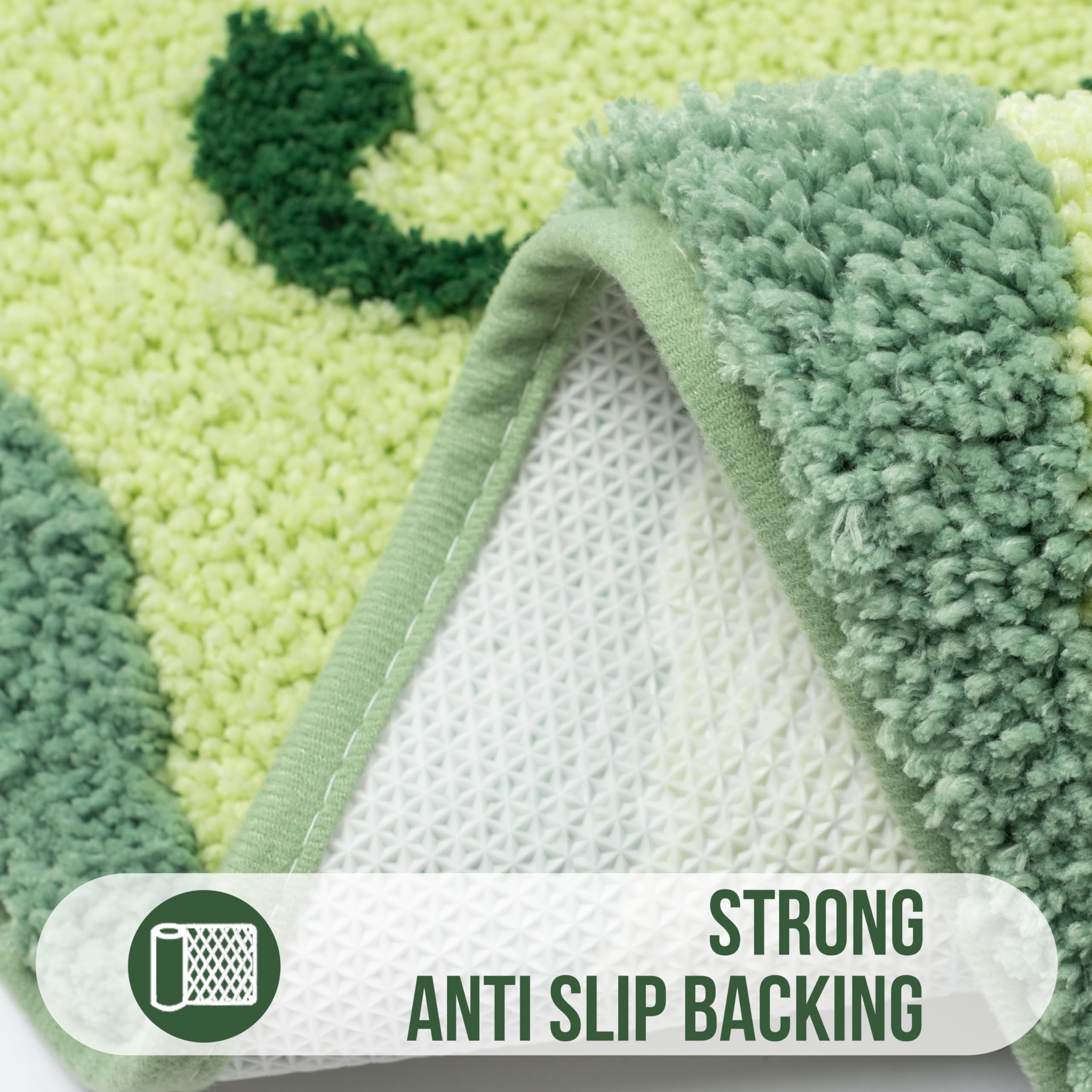 Non-Slip Fluffy Bath Mat 32x20 - Soft Microfiber, Machine Washable for Bathroom & Shower