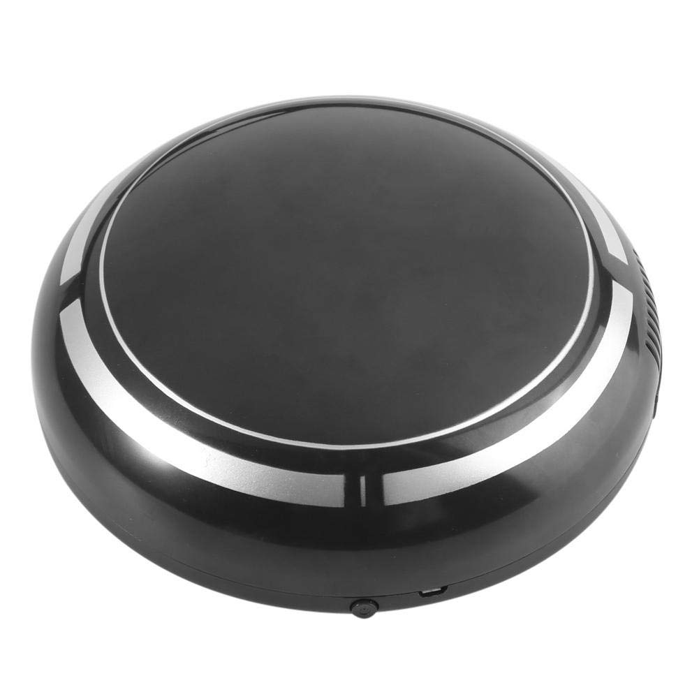 Smart Robot Vacuum Cleaner with USB Rechargeable Battery - Automatic Floor Cleaner for Pet Hair, Carpets & Hardwood Floors (Black) | Ideal for Home Cleaning & Pet Owners
