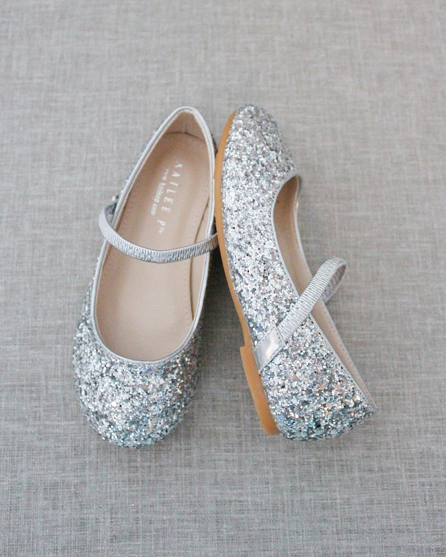 Sparkly Rock Glitter Mary Jane Ballet Flats for Women - Comfortable & Stylish Party Shoes for Weddings, Prom, Dance, and Special Occasions
