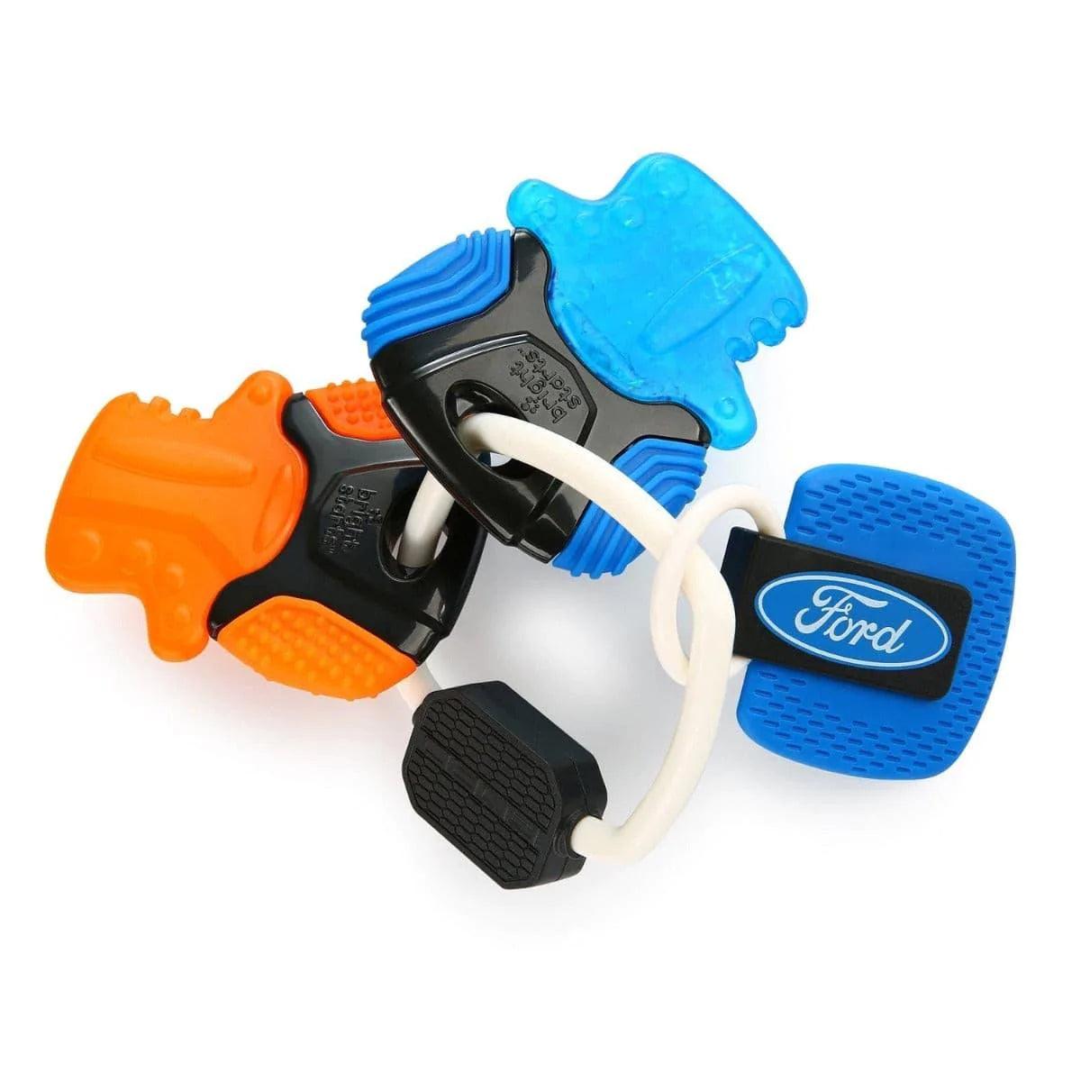 Bright Starts Teething Ford F-150 Raptor Baby Keys - BPA-Free Chew Toy for Infants & Toddlers | Perfect for Soothing Sore Gums & Car Seat Entertainment