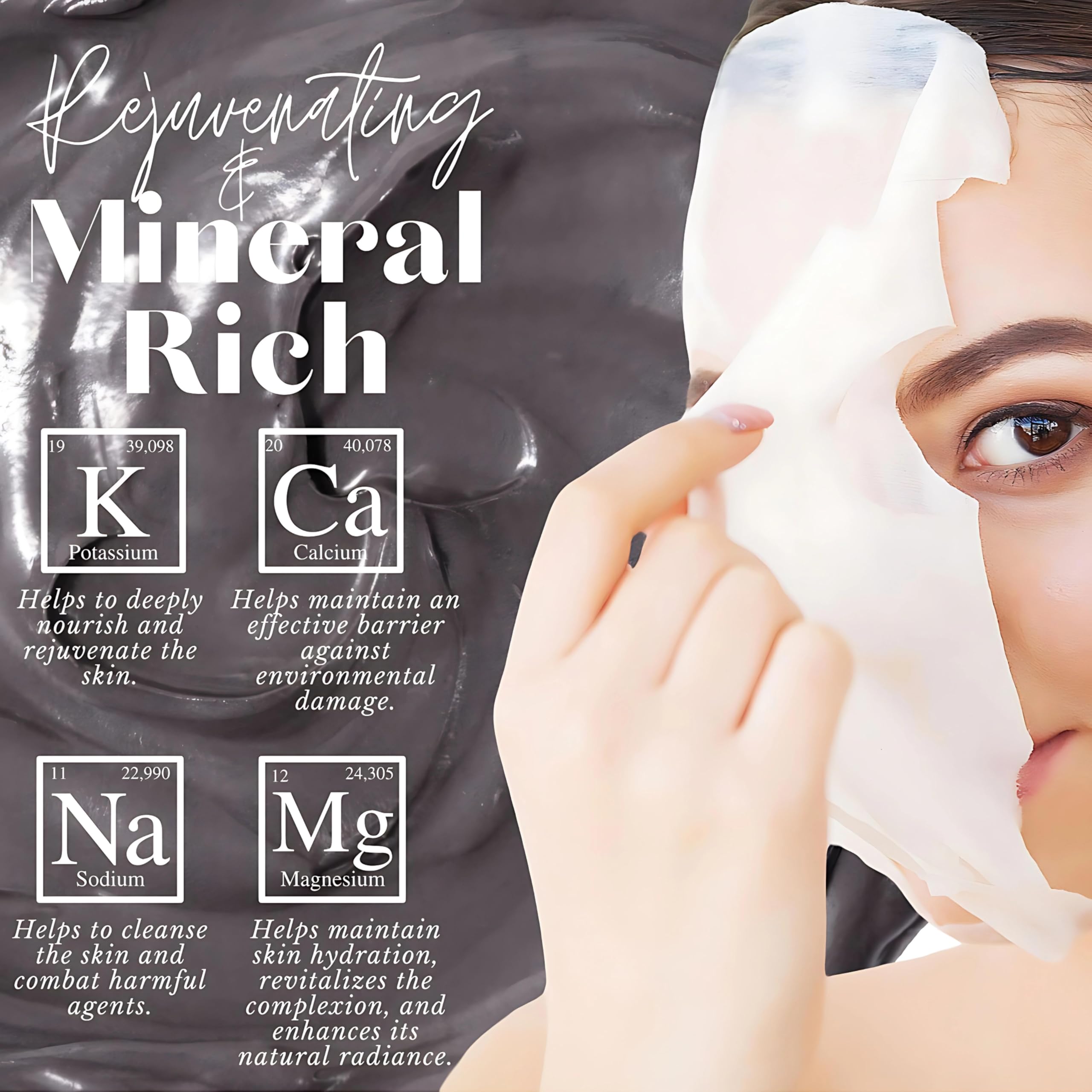 Korean Face Masks for Skincare | Dead Sea Mud Mask for Deep Cleansing | PH Balanced Beauty Treatment for Sensitive Skin | Cruelty-Free Korean Skincare | Perfect for Spa Nights & Self-Care Routines