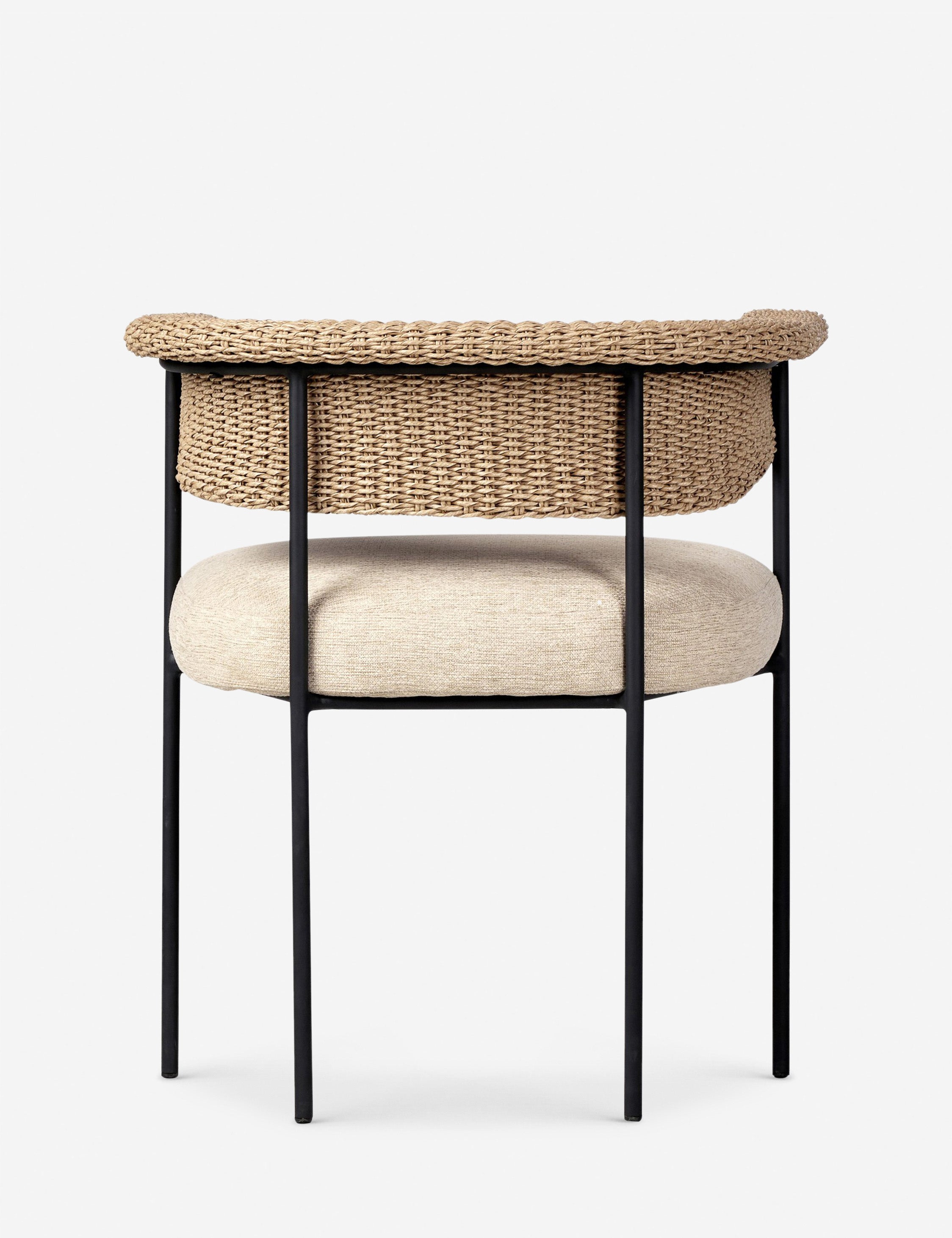 Arija Modern Indoor Outdoor Dining Chair - Weather-Resistant Patio & Garden Seating for Restaurants, Cafes, and Home Decor