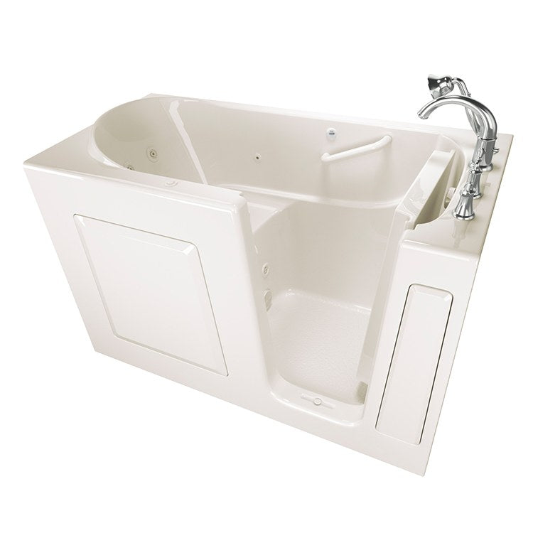 3060 Series 30W x 60L Gelcoat Walk-In Whirlpool Bathtub with Right Hand Drain & Faucet - Perfect for Spa-Like Relaxation in Your Master Bathroom