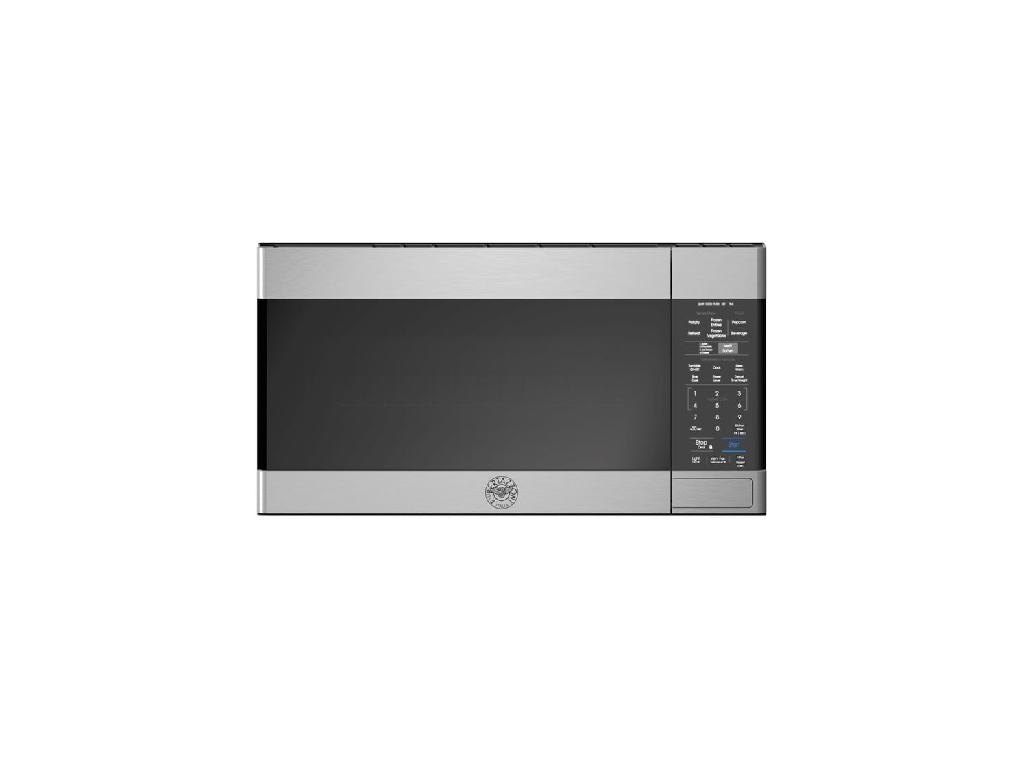 Bertazzoni KOTR30MXE 30-Inch Over The Range Microwave Oven with 300 CFM Ventilation - Stainless Steel - Perfect for Modern Kitchens & Small Spaces