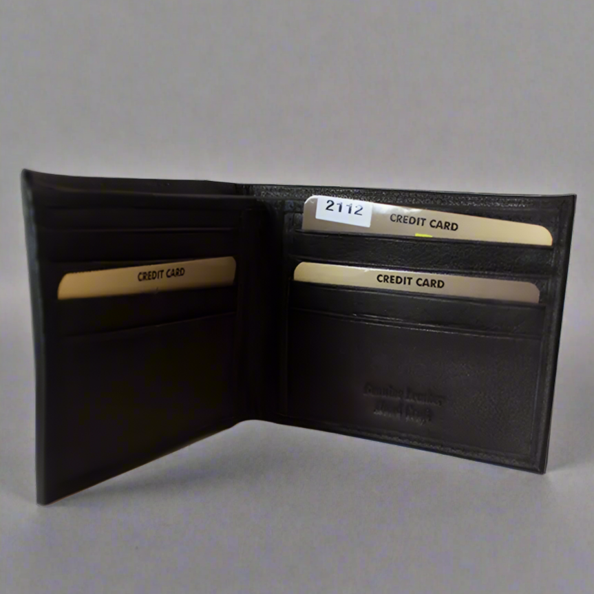 Premium BOL Men's Bifold Leather Wallet - RFID Blocking, Slim Design, Multiple Card Slots - Perfect for Everyday Carry & Travel Essentials