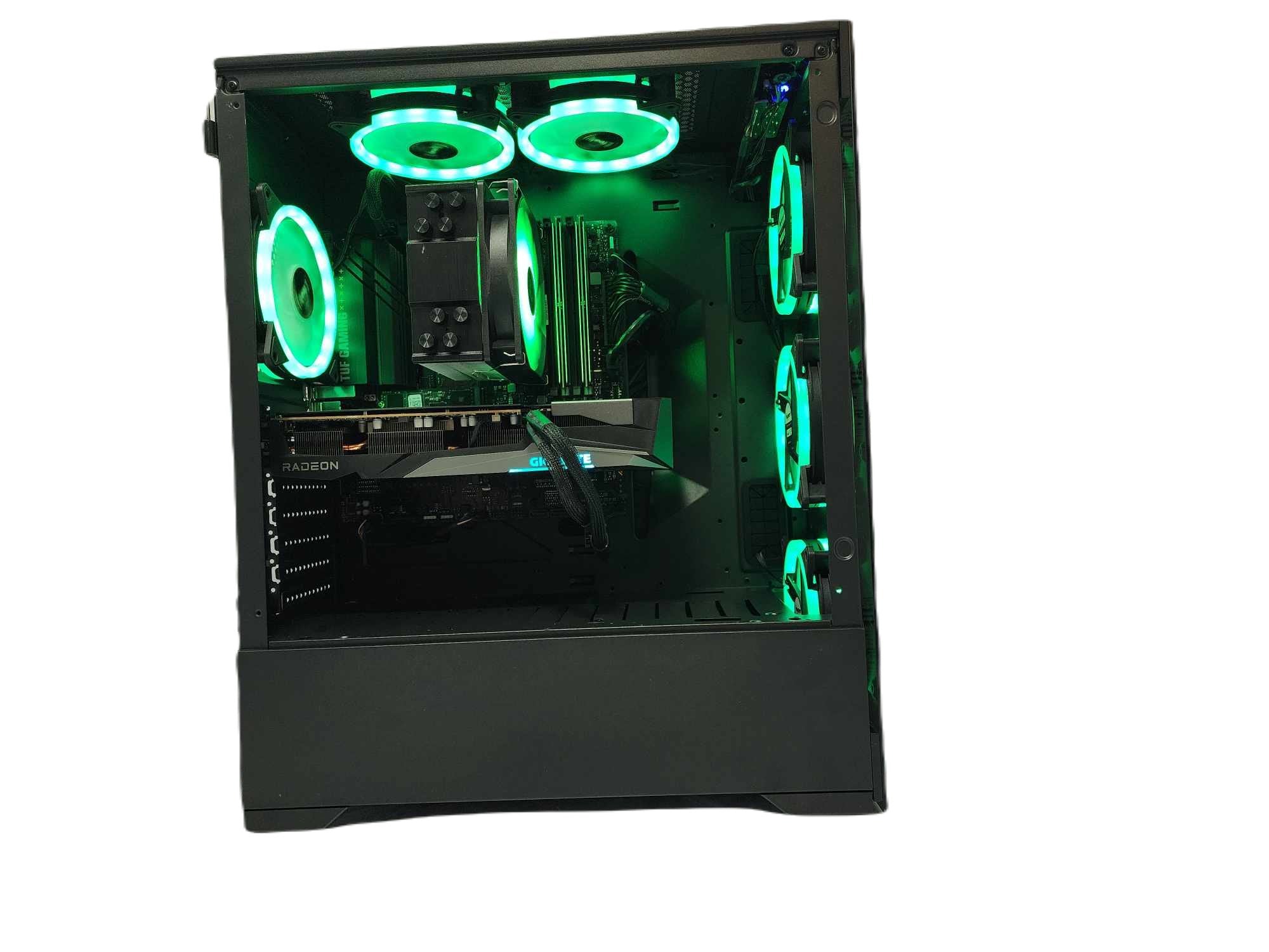 Custom Gaming PC Desktop Computer - AMD Ryzen 9 9900X3D, 2TB SSD, RX 6600 XT, 32GB RAM, Black Vog A620M - Ultimate Gaming & Streaming Setup for Esports & 4K Gaming