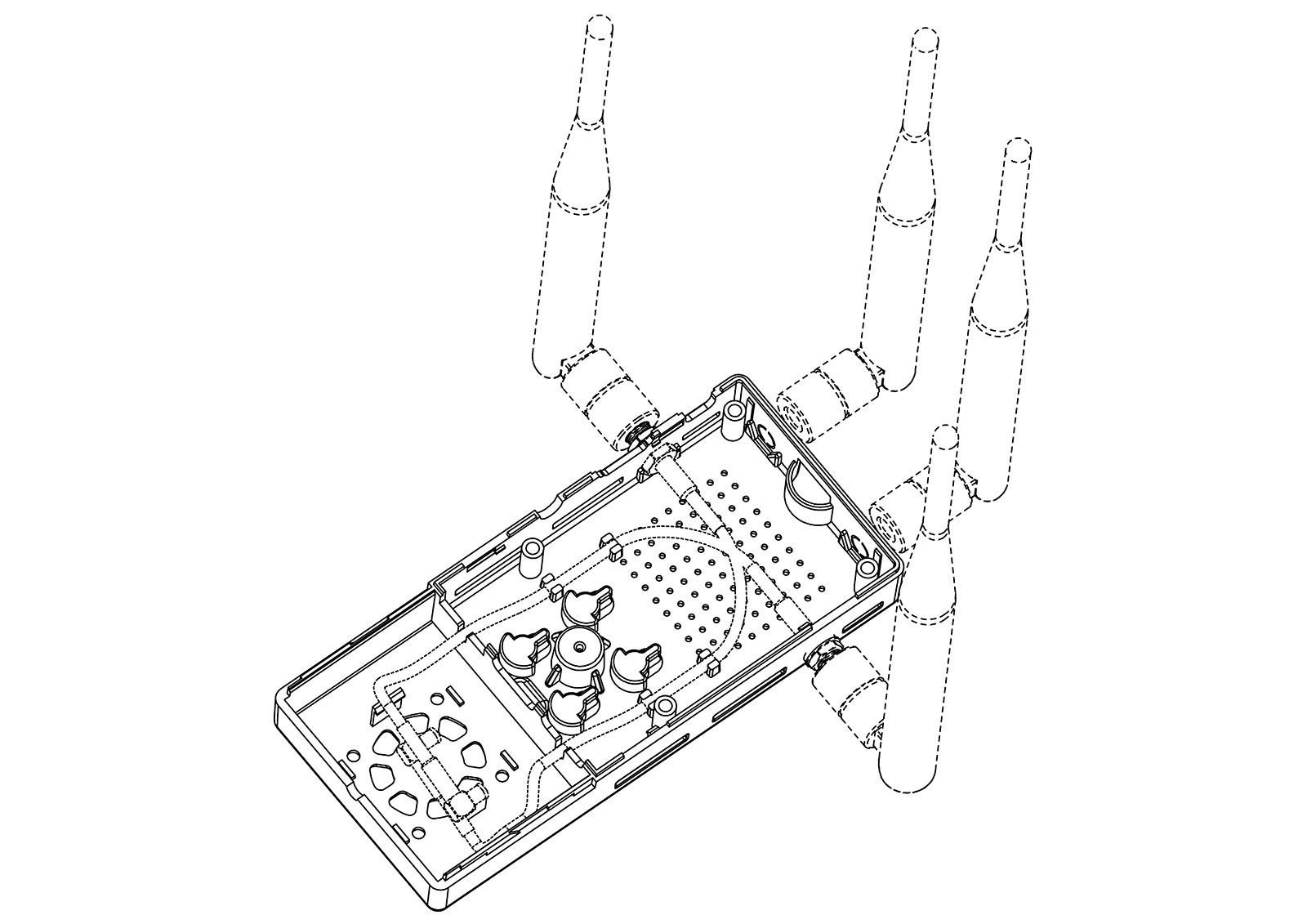 Summitlink V2 Clear Case with Dual Cooling Fans for ADS-B Kit - Compatible with AHRS Module & GPYes | Perfect for Aviation Enthusiasts & DIY Drone Builders