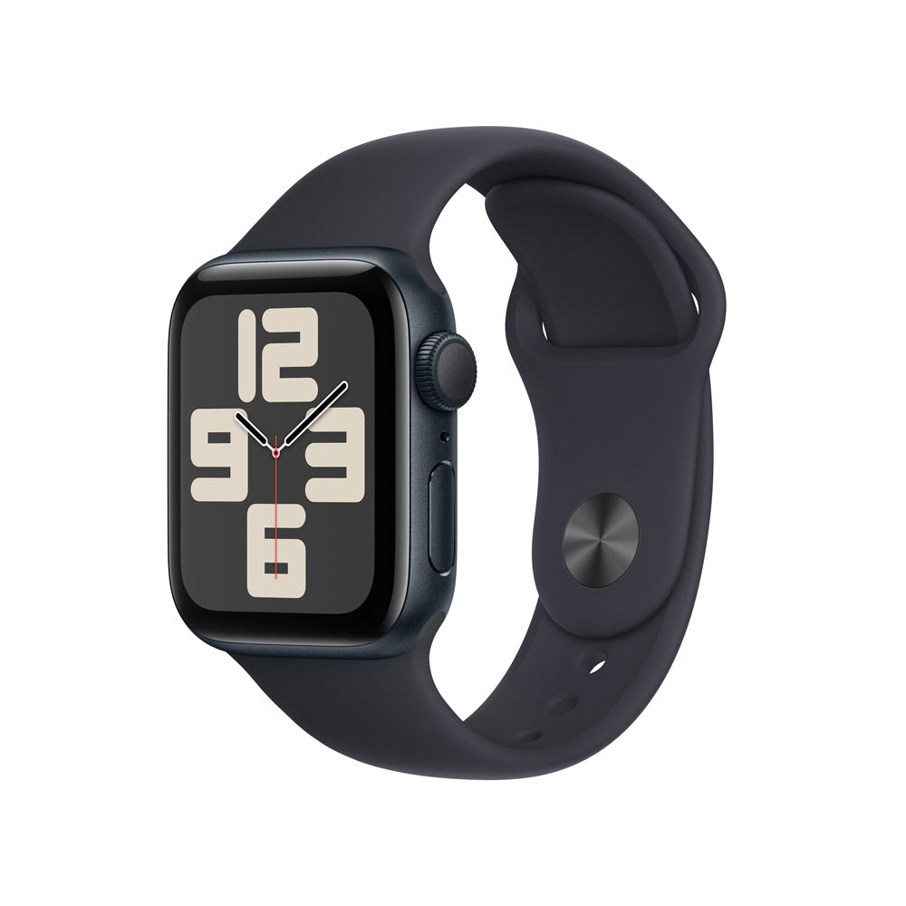 Apple Watch SE GPS 40mm Midnight Aluminum Case with Midnight Sport Band S/M - Perfect for Fitness Tracking, Workouts & Everyday Wear