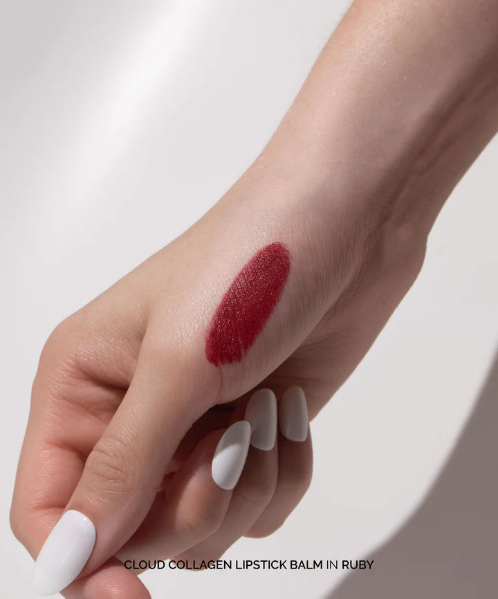 Cloud Collagen Lipstick & Cheek Balm - Hydrating Tint for Lips & Cheeks | Vegan, Cruelty-Free Makeup | Perfect for Everyday Wear & Special Occasions