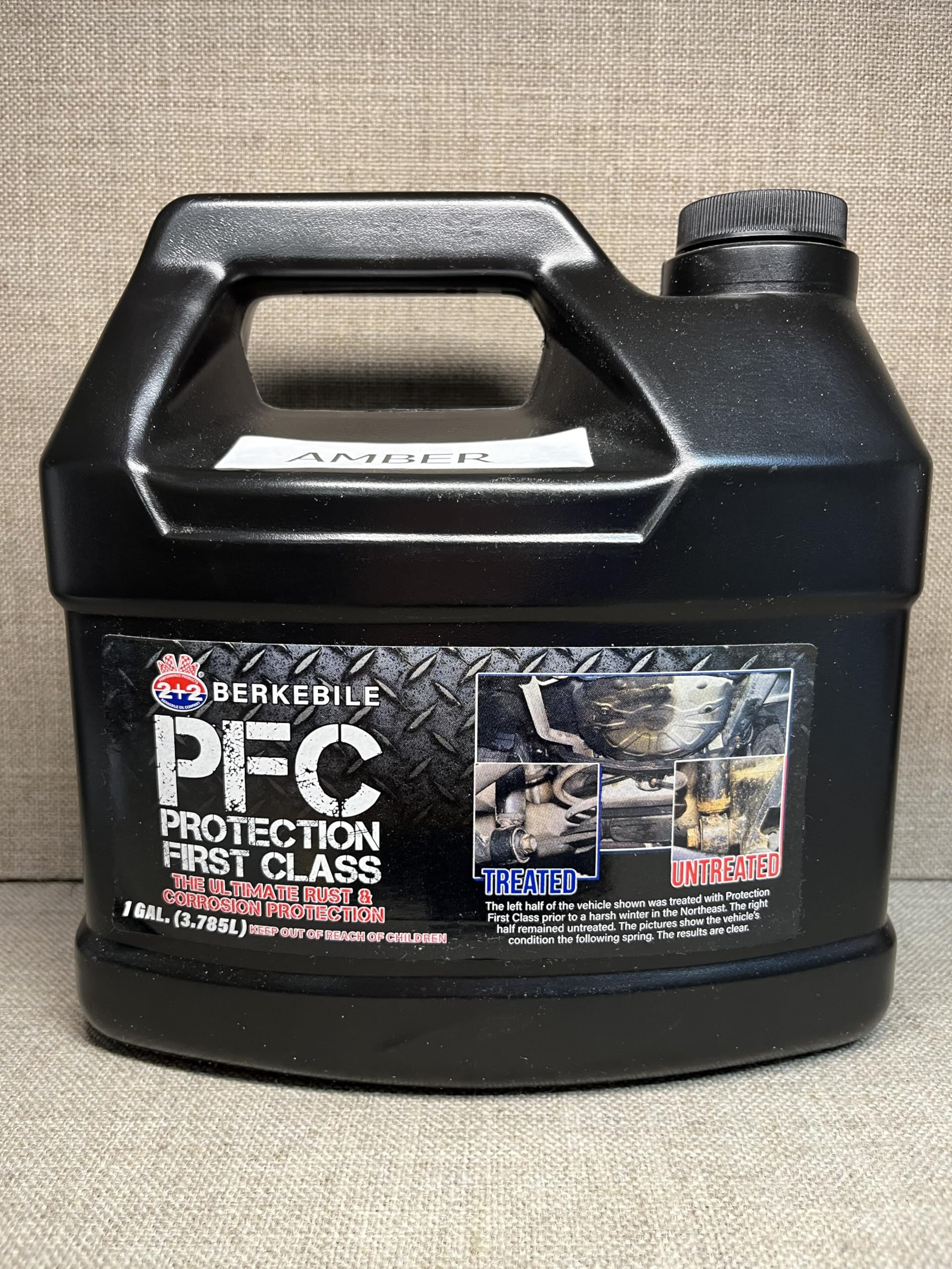 Pro Undercoating Spray Gun with 360° Wand - 3 Quart Bottles & 50 Rust Plugs - Gallon PFC Amber - Perfect for Auto Body Rust Prevention & Undercoating Protection