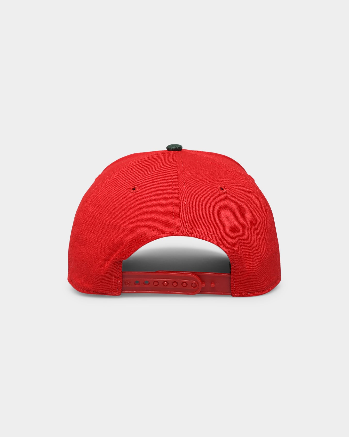 47 Brand New Jersey Devils 'Scarlet Pines' MVP DT Snapback Cap - Red/Dark Green Adjustable Hat for Men - Perfect for Game Day, Sports Events & Casual Wear
