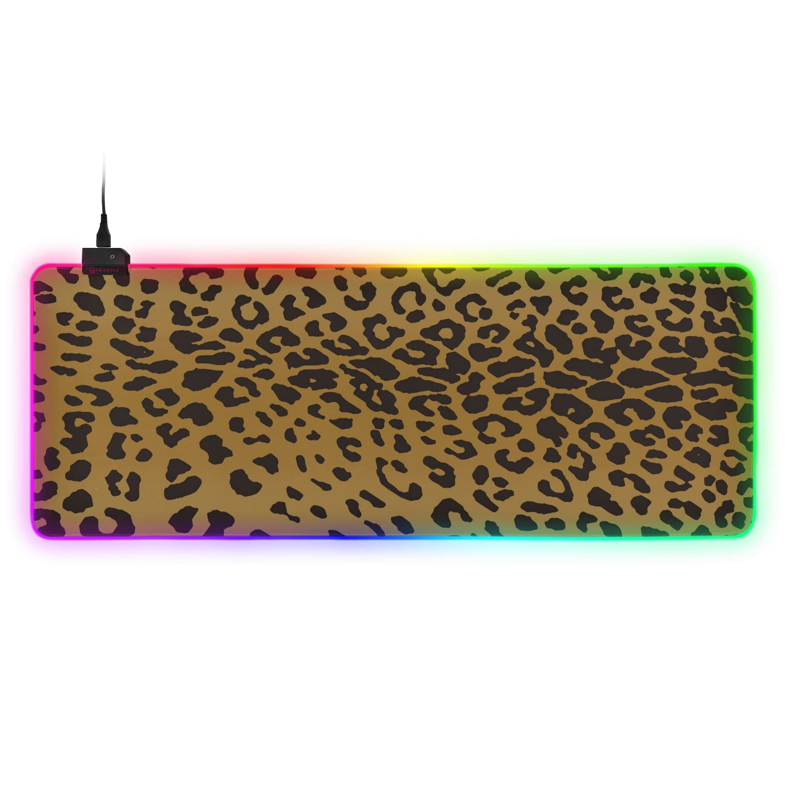 ALAZA Gaming Mouse Pad - Anti-Slip Rubber Base, Rollable & Portable, Large 35.4 x 15.7 Inch Computer Mouse Mat with Animal Print Design - Perfect for Gaming, Office Work, and Home Use