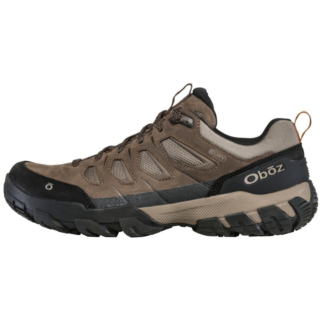 Oboz Men's Sawtooth X Low B-Dry Waterproof Hiking Shoes - Lightweight Trail Shoes for Outdoor Adventures & Mountain Trekking