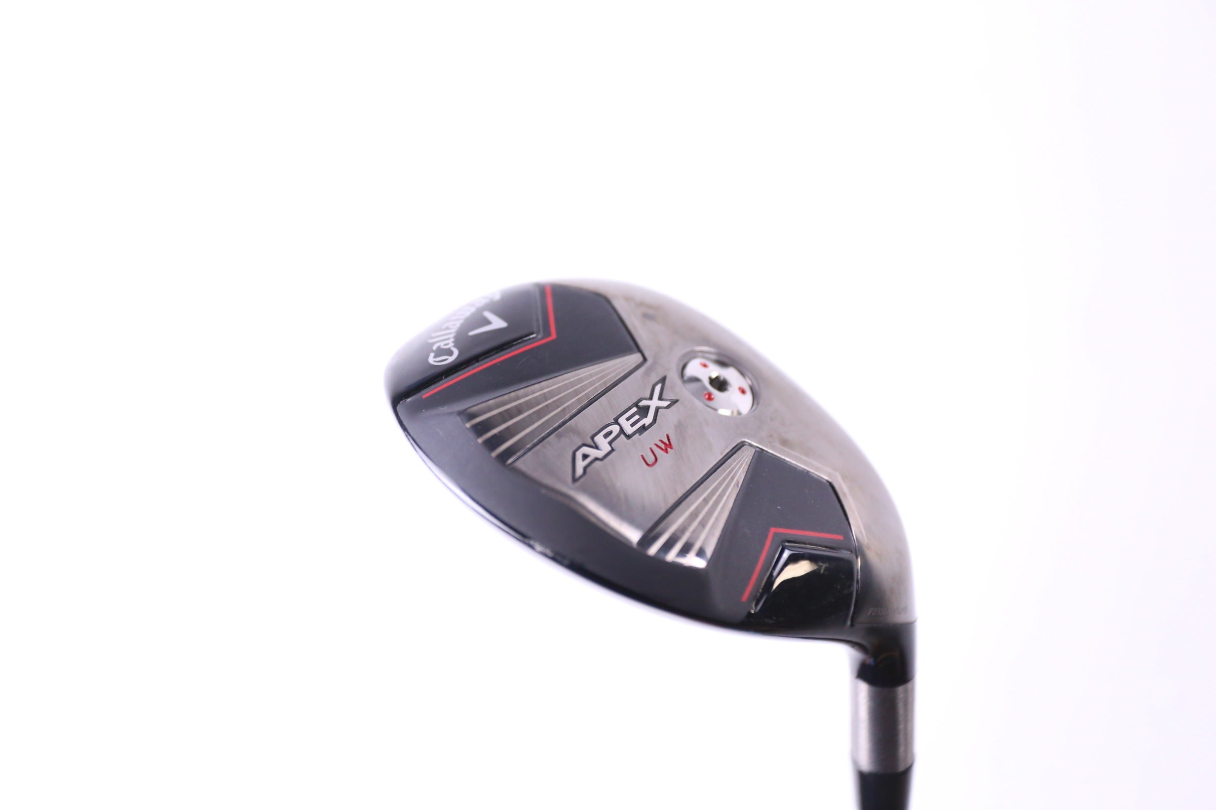 Used Callaway Apex UW 24 3H Right Handed 19° Stiff Flex Golf Hybrid Club - Perfect for Mid-Handicap Players on Fairway Shots and Rough Recovery