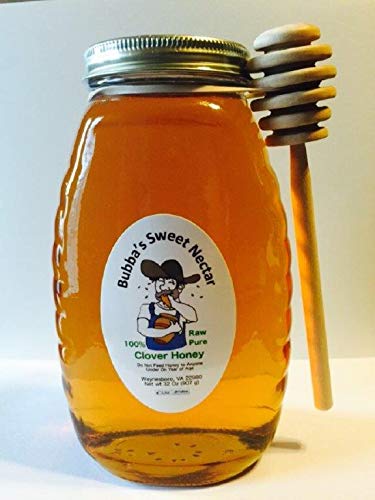 Bubba's Clover Honey - Pure Natural Honey in 32Oz (2 lb) Jars - 3 Pack - Perfect for Tea, Baking & Healthy Breakfast