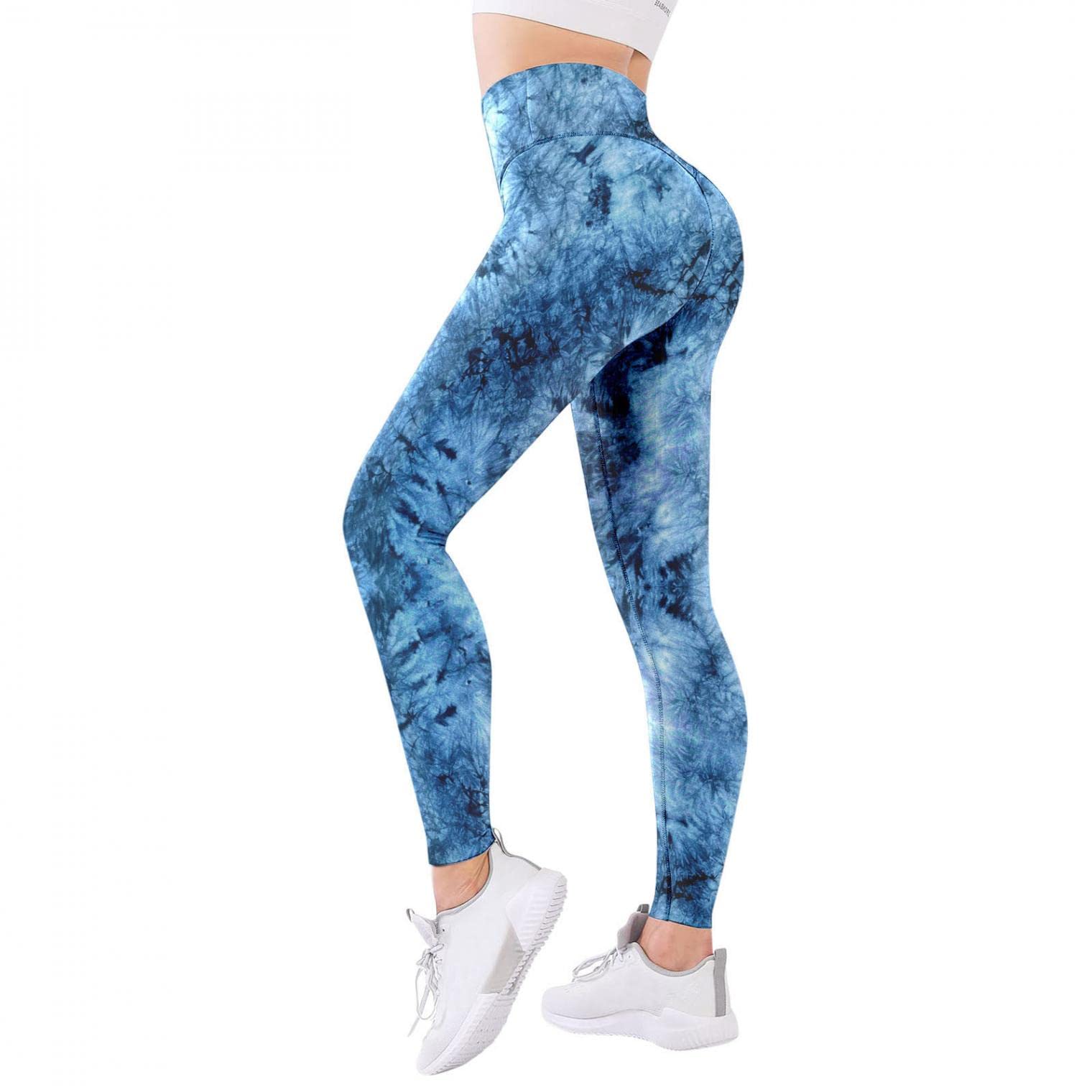 Women's High Waist Yoga Pants with Pockets - Tummy Control Workout Leggings, Moisture Wicking & Quick Dry for Running, Gym, Lounge & Everyday Wear