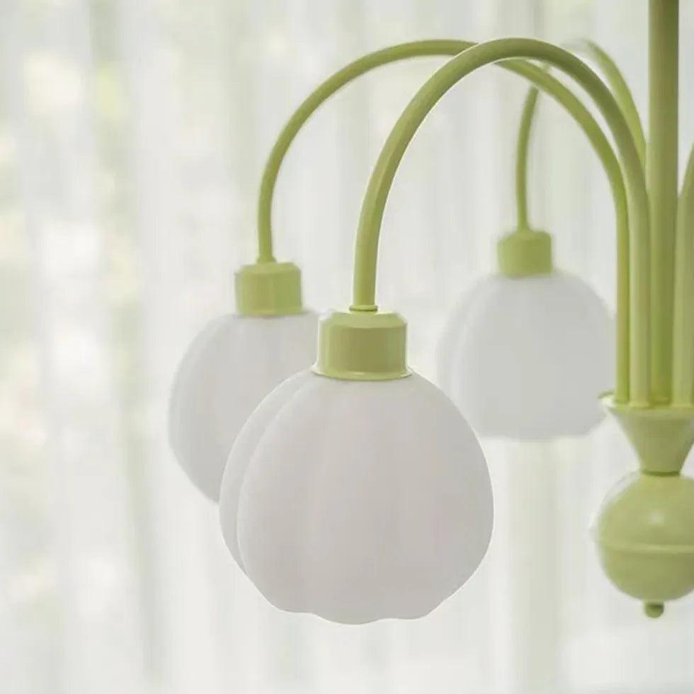 Modern White Floral Ceiling Light Fixture for Bedroom - Elegant Radial Design, Perfect for Home Decor and Ambient Lighting