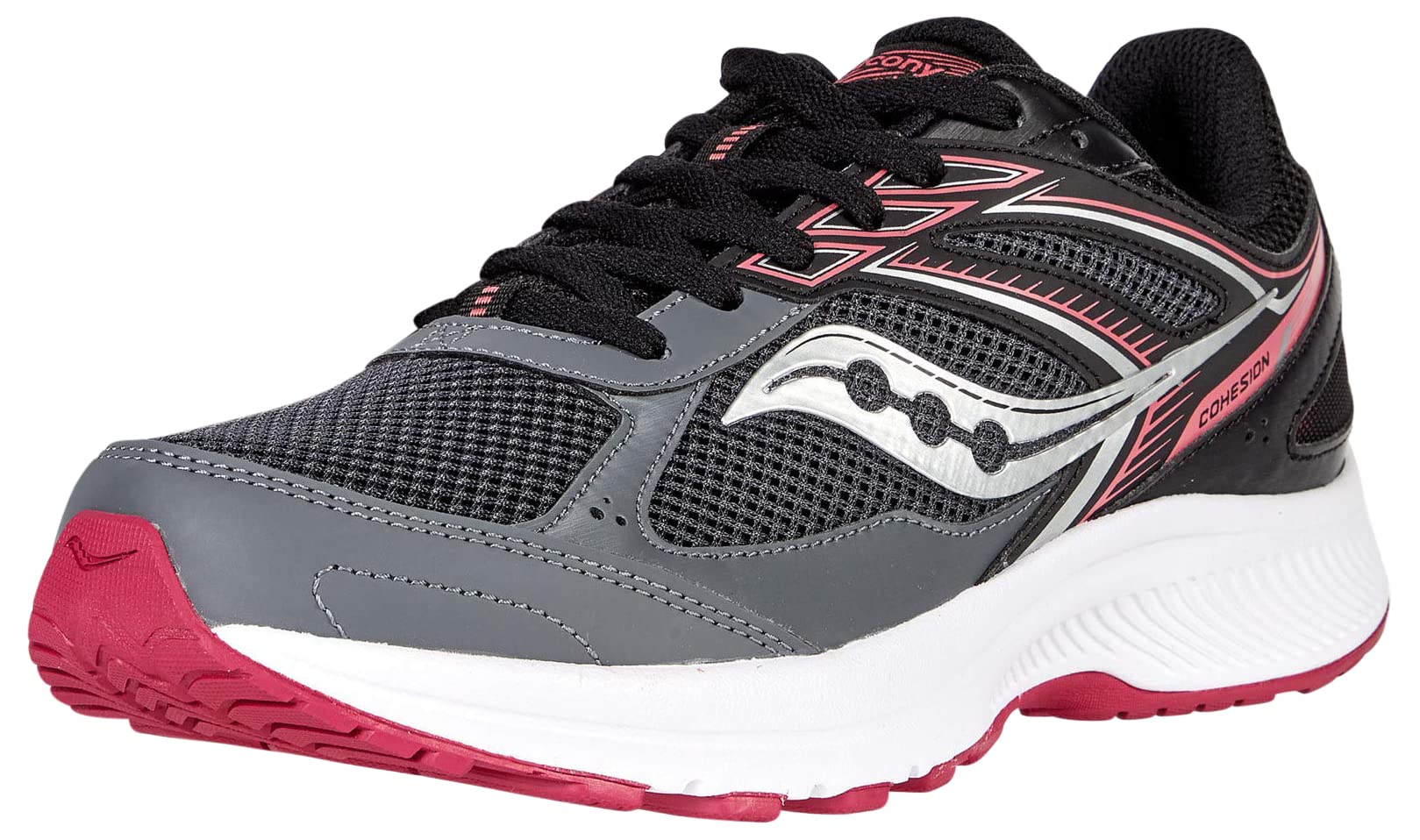 Saucony Women's Cohesion 14 Road Running Shoes - Lightweight Cushioned Sneakers for Women, Comfortable Walking & Jogging Shoes for Daily Workouts, Gym, and Outdoor Activities