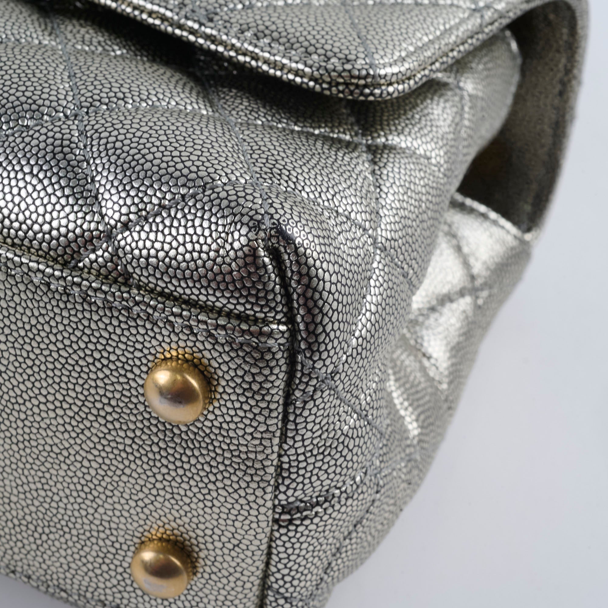 Chanel Small Coco Handle Bag in Metallic Silver - 28 Series Luxury Crossbody Purse for Women | Perfect for Evening Events, Parties & Special Occasions
