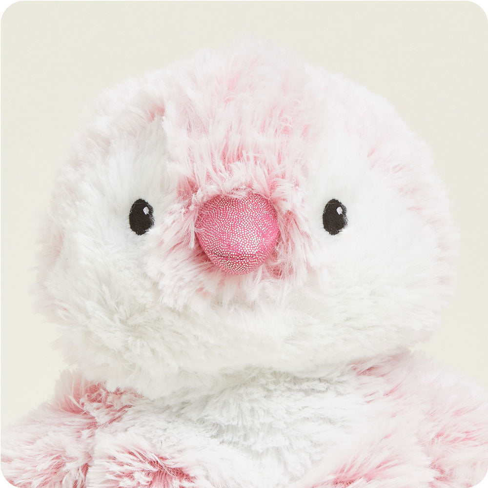 Pink Penguin Warmies - Soft Plush Stuffed Animal with Microwavable Heat Pack for Kids & Adults - Perfect for Relaxation, Stress Relief & Cold Weather Comfort