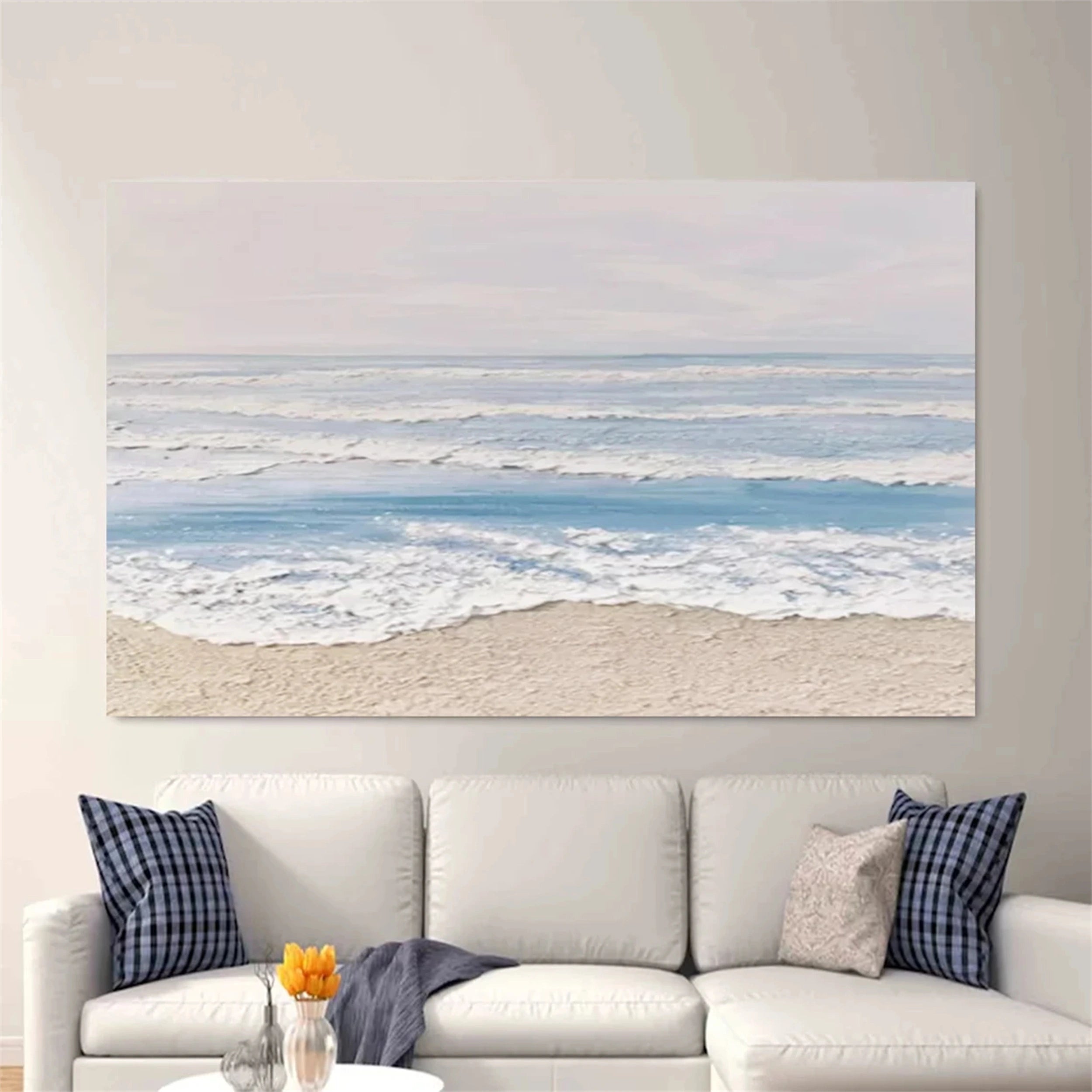 Ocean and Sky Painting #OS085 - Stunning Coastal Wall Art for Living Room, Bedroom & Office Decor