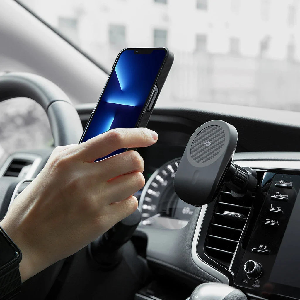 MagEZ Car Mount Lite/Pro - Magnetic Phone Holder for iPhone & Android - Secure Dashboard & Air Vent Mount - Perfect for GPS Navigation & Hands-Free Driving (USA Only)